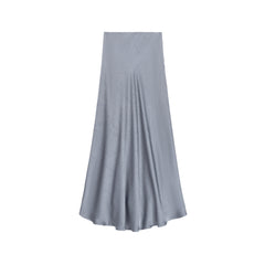 スカート musinsastandardwoman Women's Crinkle Long Skirt Gray MWCKS20 Crinkle Slip Skirt | Gray [Final Sale] – C'Moi