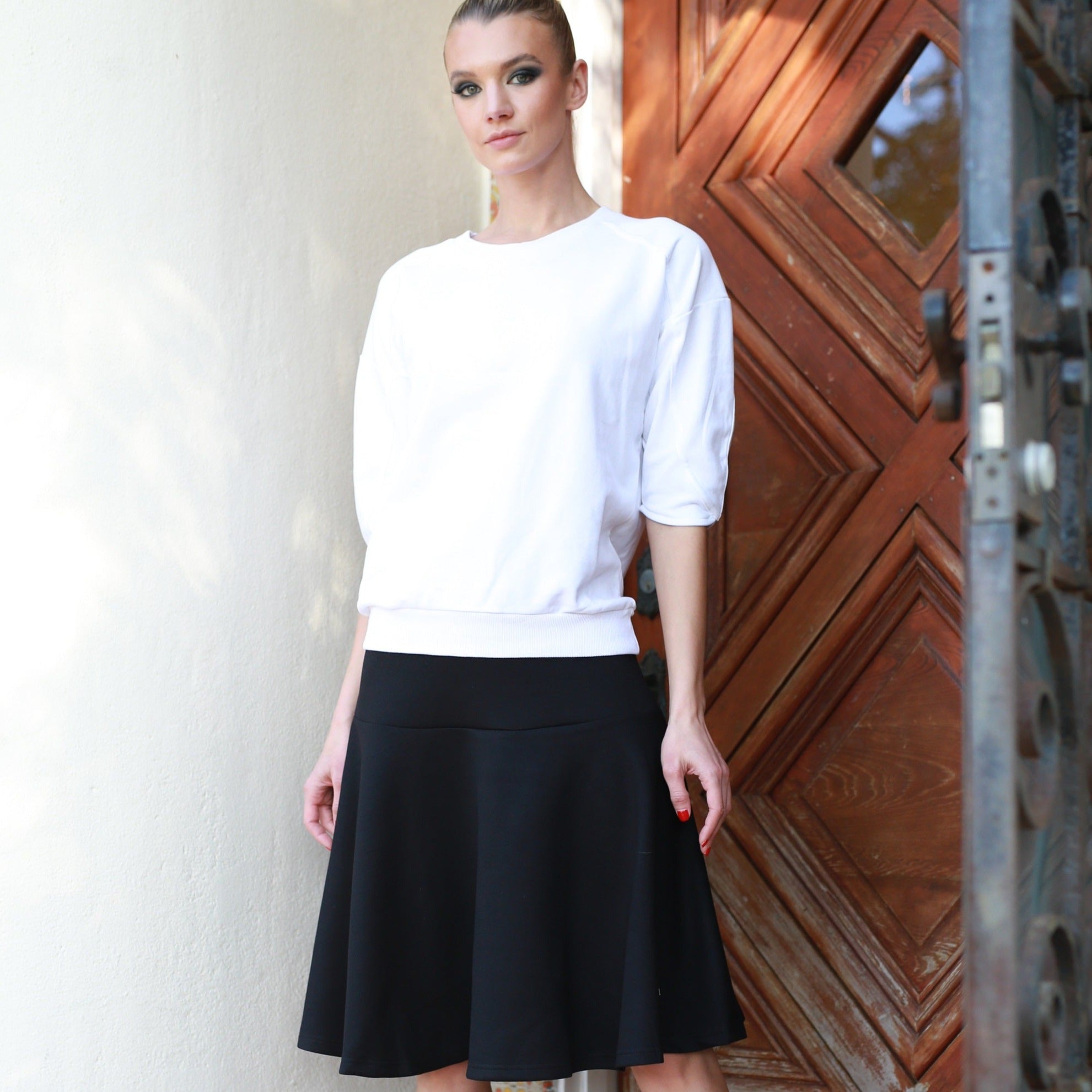 Drop Waist Skirt | Black