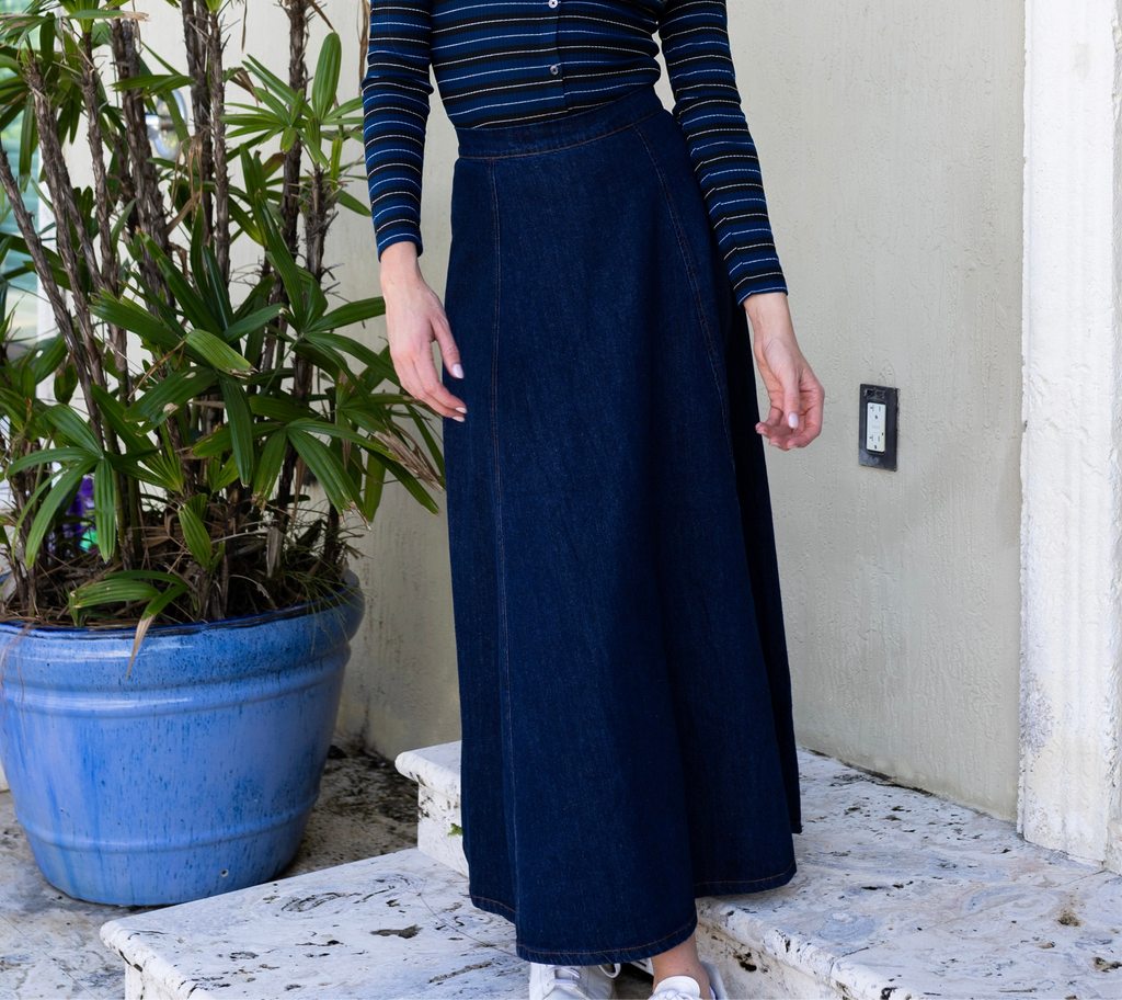 Jane Denim Skirt | Blue