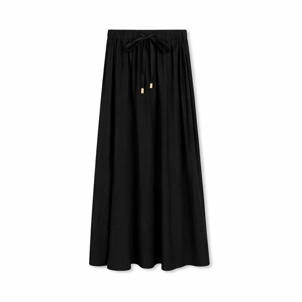 Payge Drawstring Skirt | Black