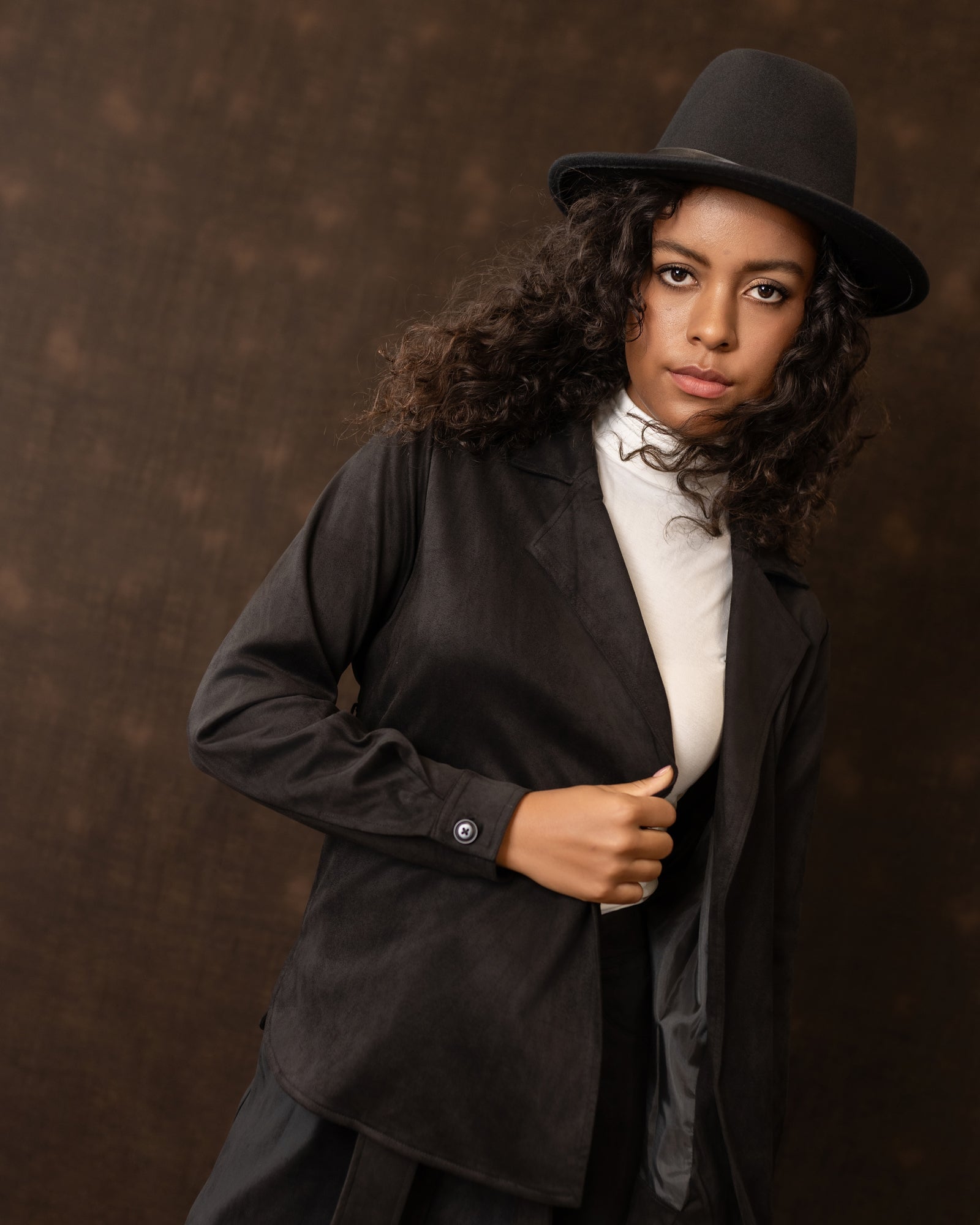 Suede Jacket | Black
