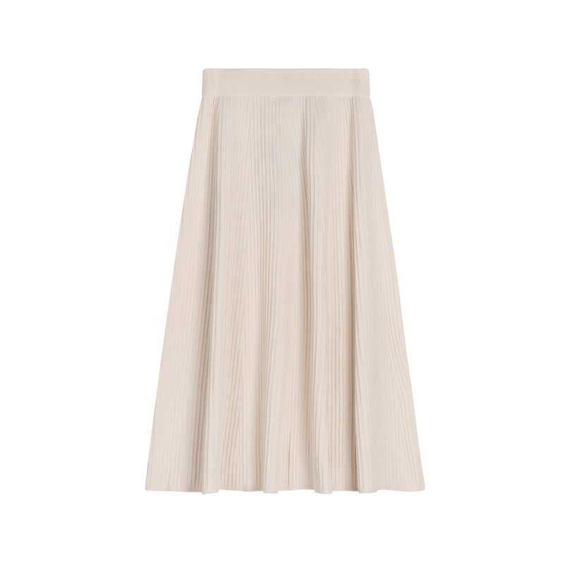 Midi Knit Skirt | Cream [Final Sale]