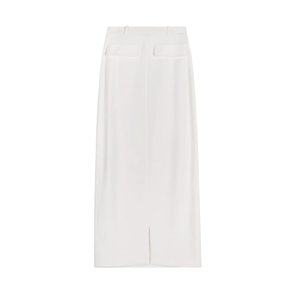 Tuxedo Skirt | White [Final Sale]