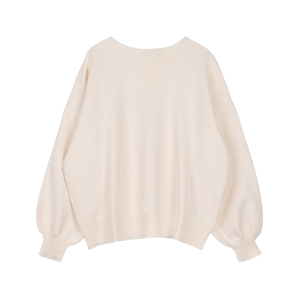 Comfy Oversized Sweater | White [Final Sale]