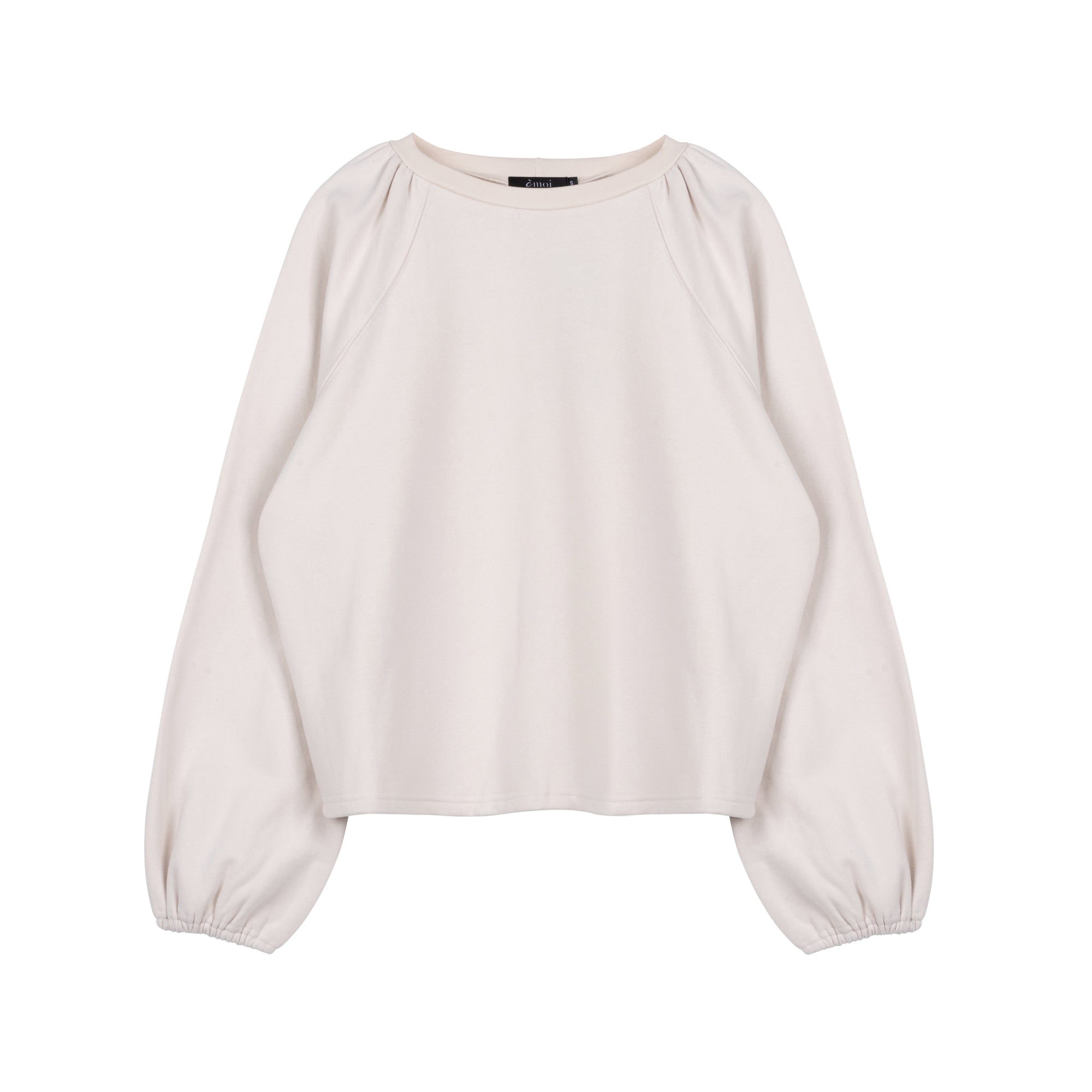 Puff Sleeve Crewneck | Cream [Final Sale]