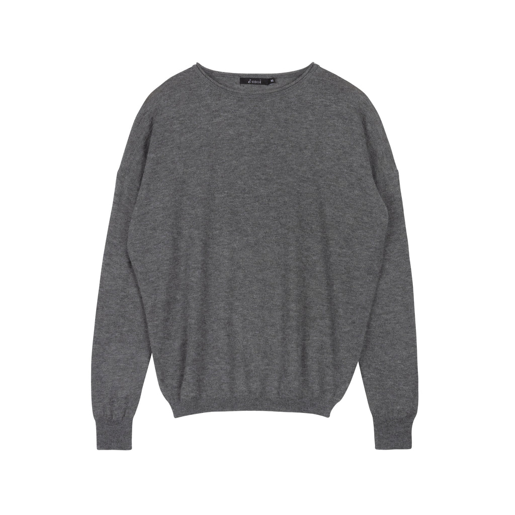 Wooly Crewneck Sweater | Gray