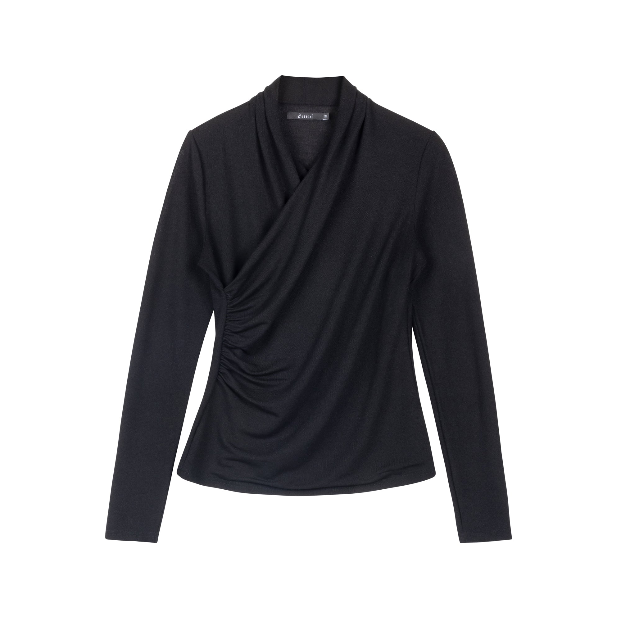 Evie Wrap Top | Black [Final Sale] – C'Moi