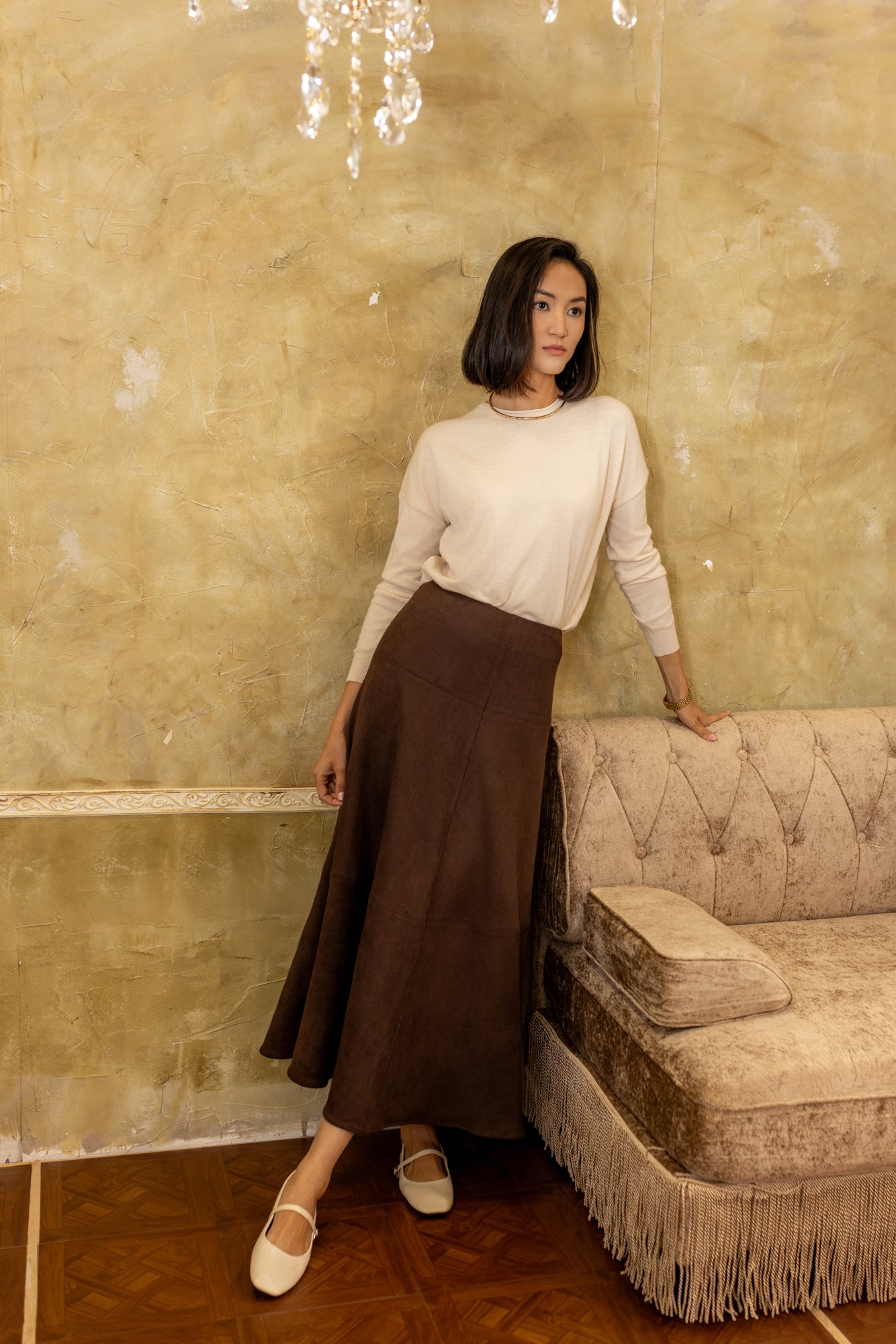 Woolly Crewneck Sweater | Ivory