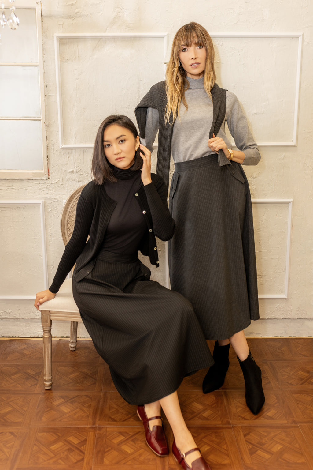 Mock Neck Sweater | Gray