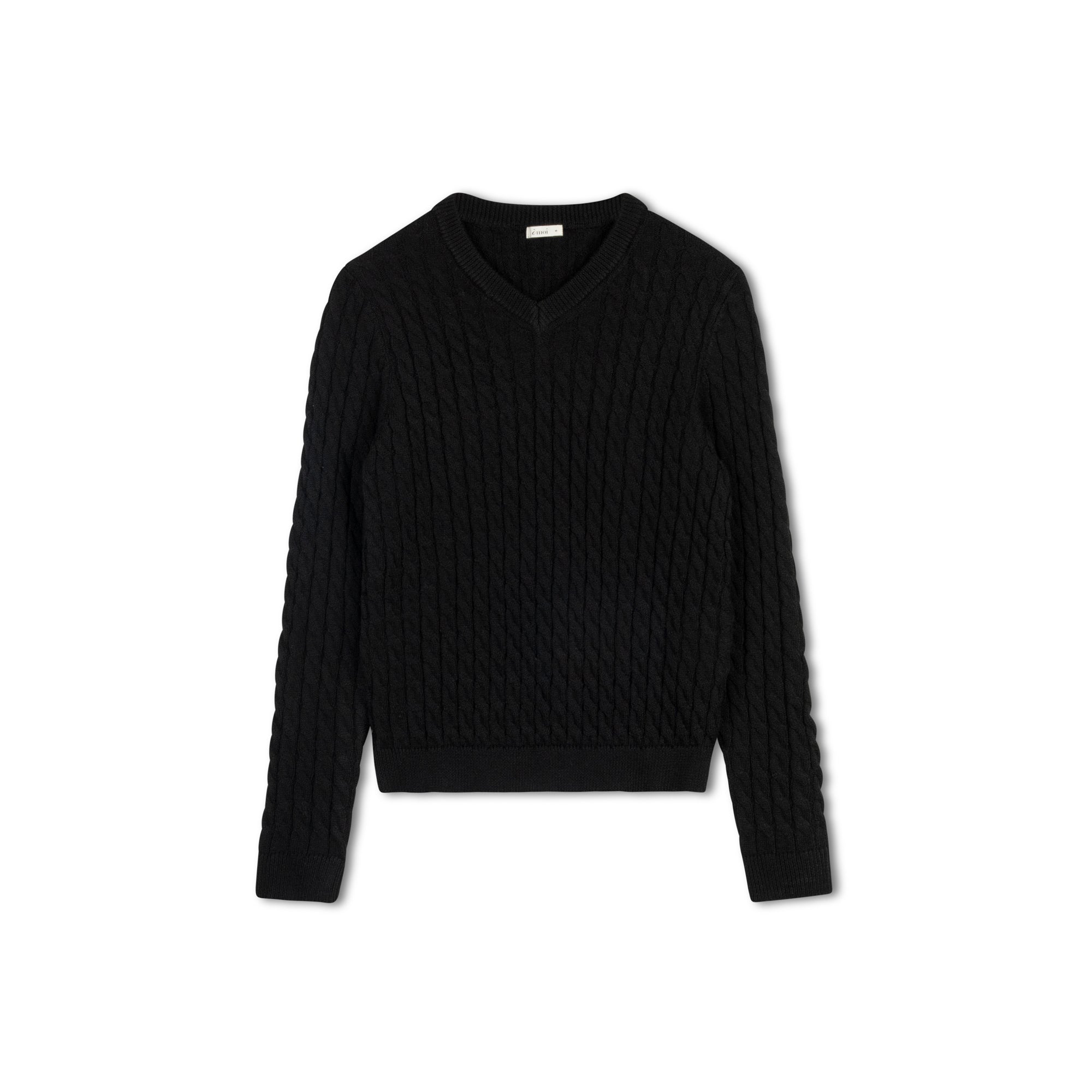 Cable Knit Set |  Black (Purchased as a set)