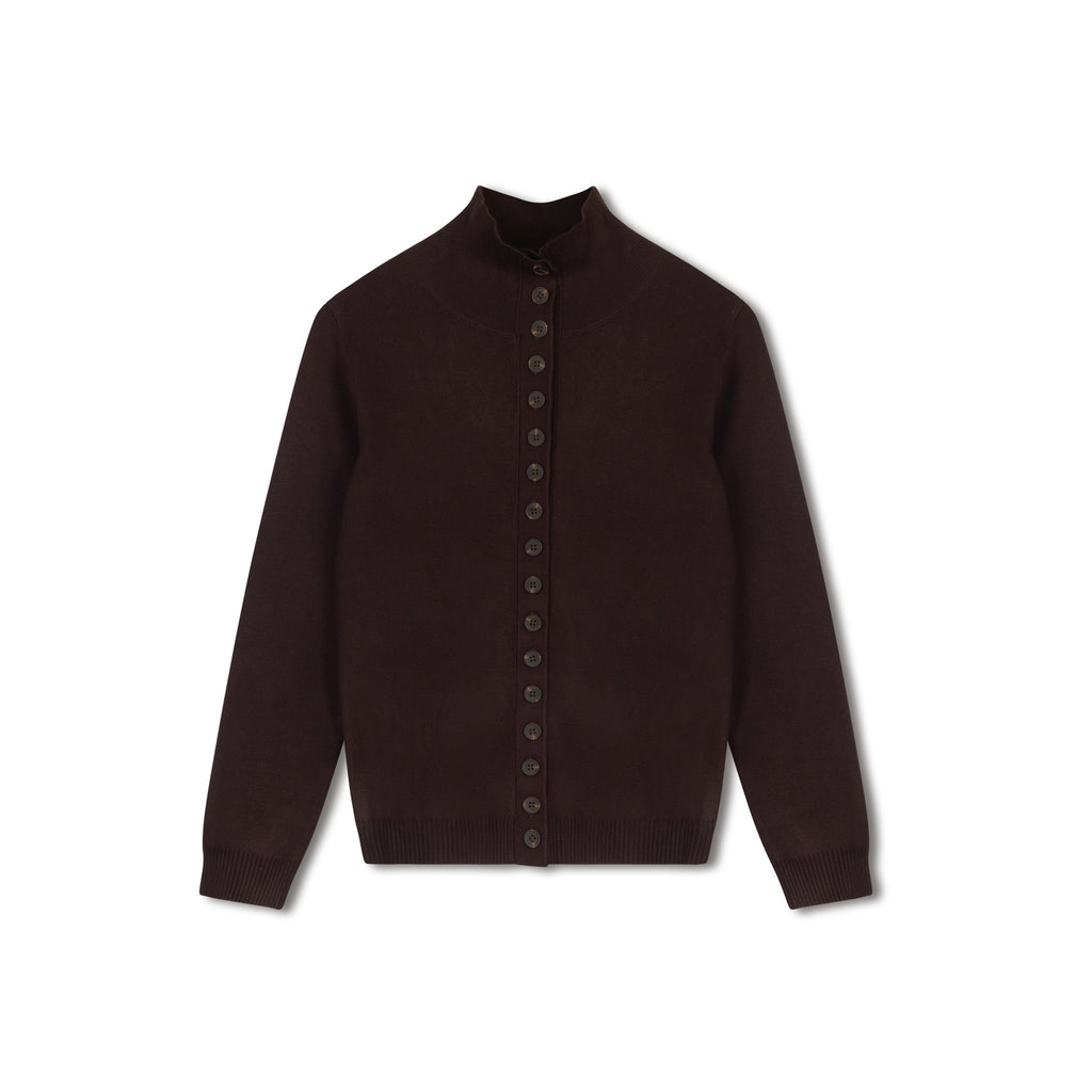 Button Sweater | Brown