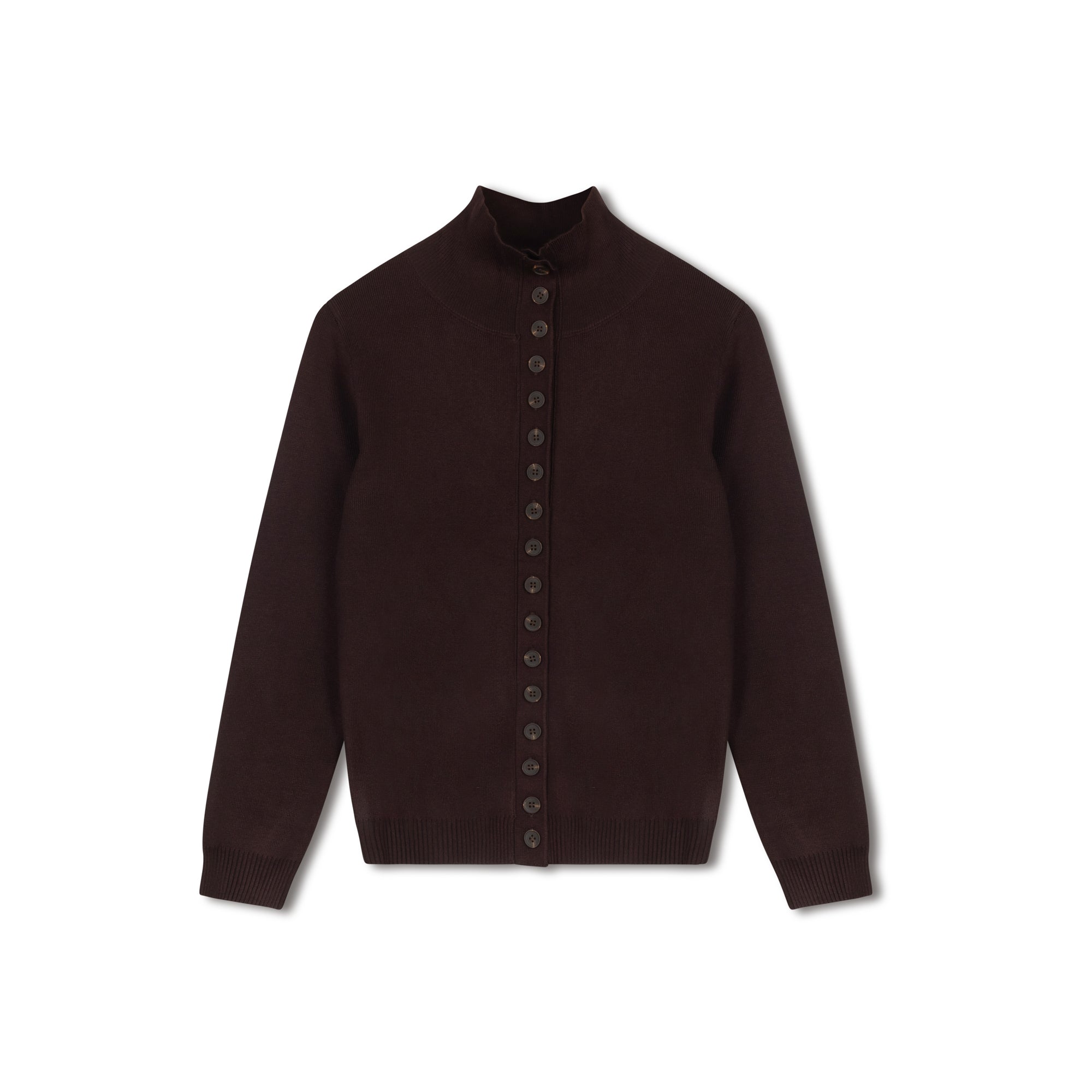 Button Sweater | Brown