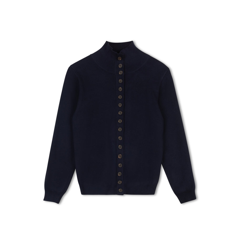 Button Sweater | Navy