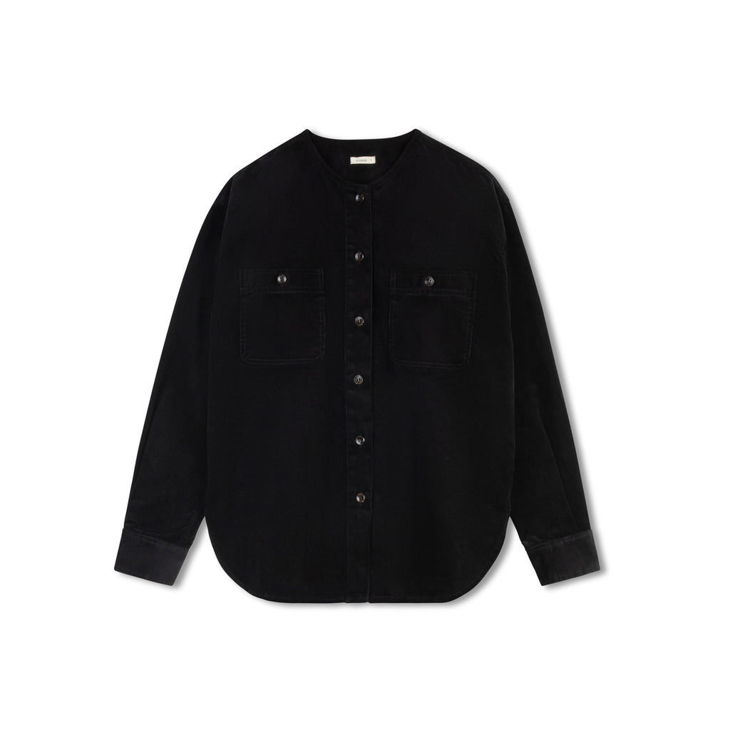 Corduroy Shacket | Black