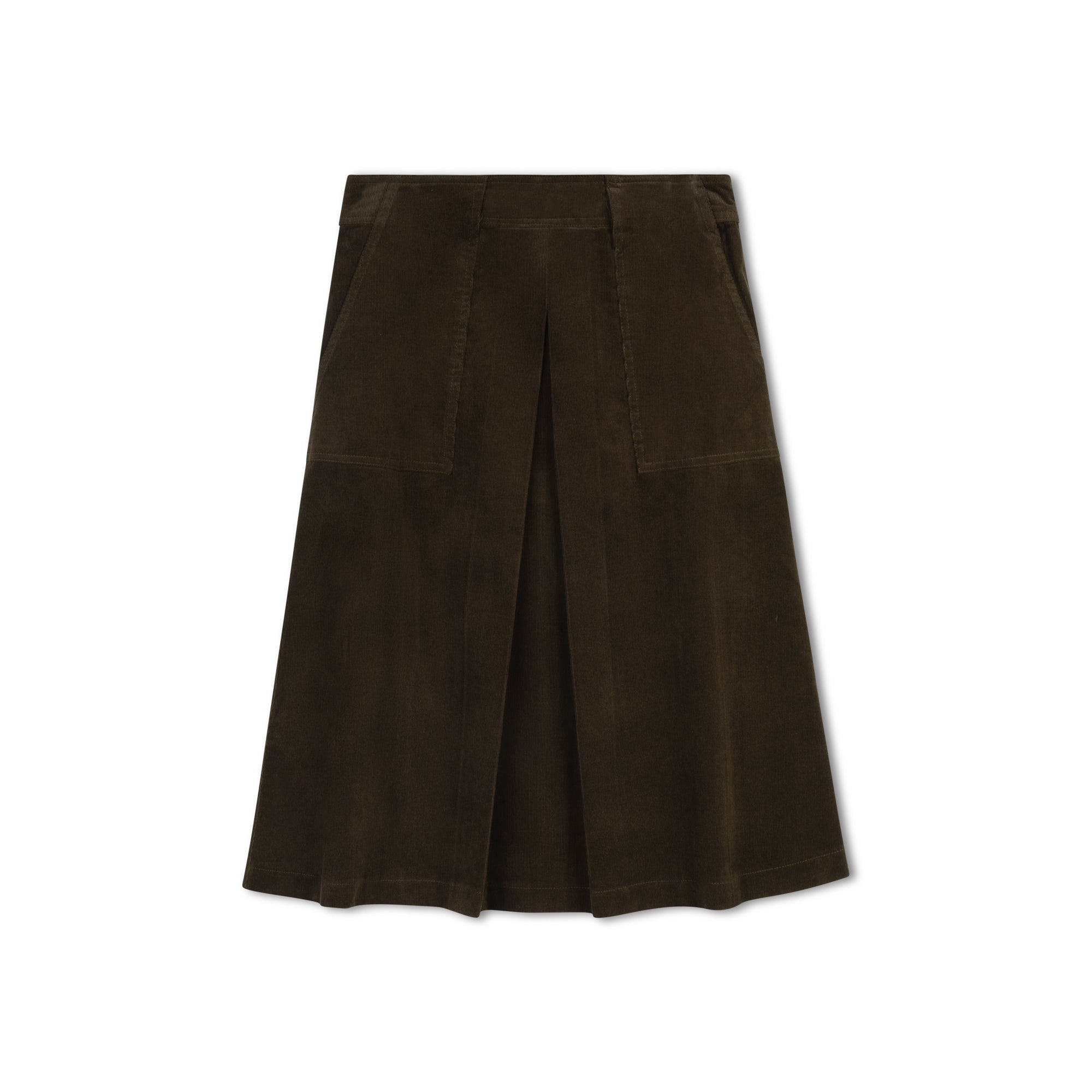 Corduroy Skirt  | Dark Green