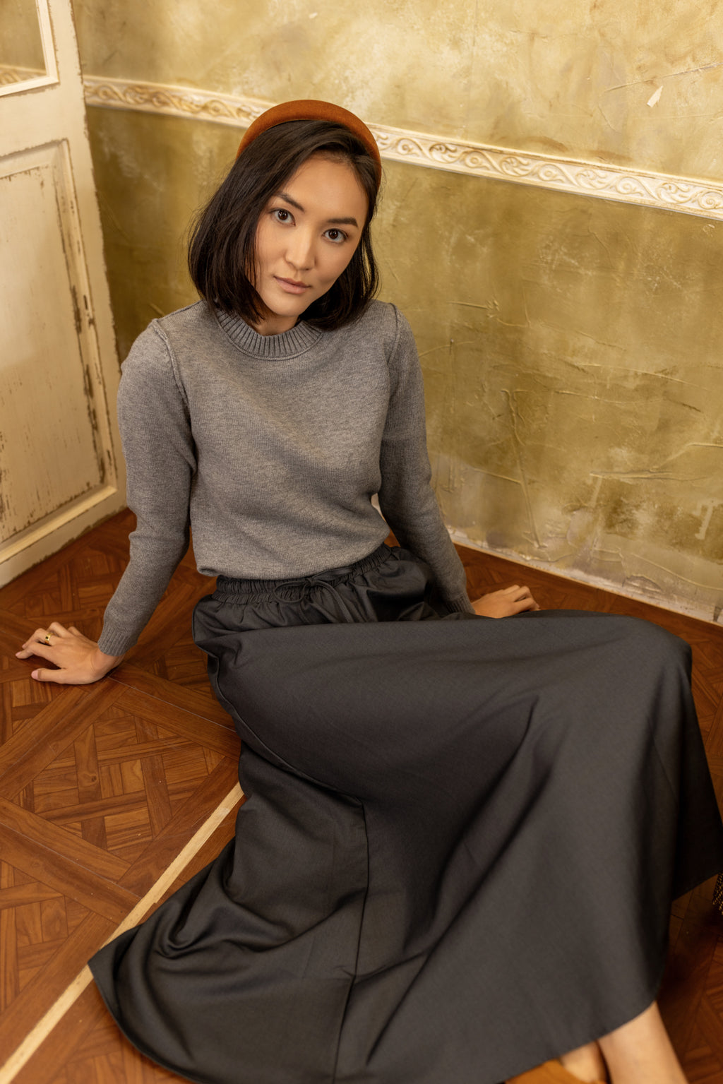 Drawstring Maxi | Charcoal