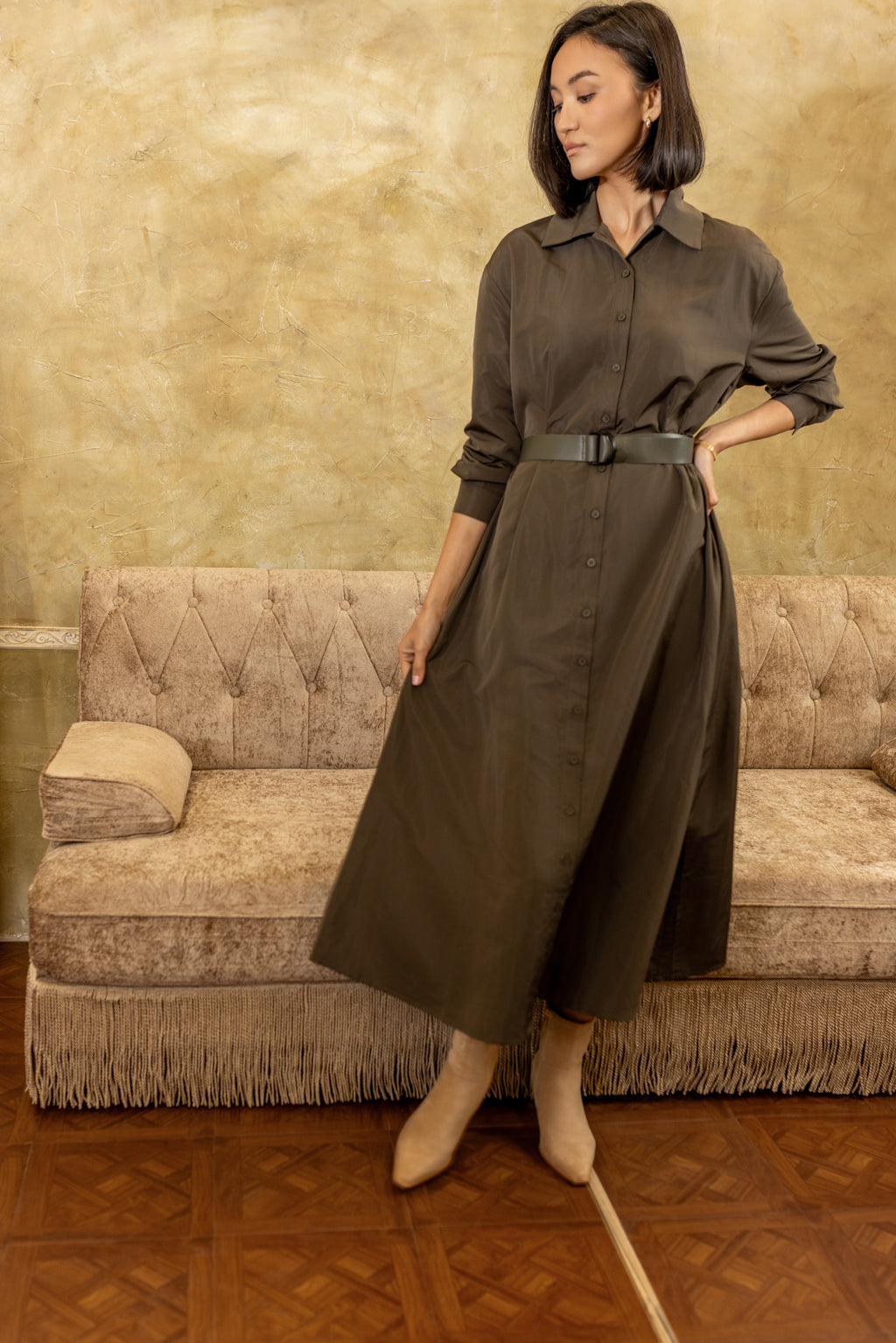Celine Dress | Olive