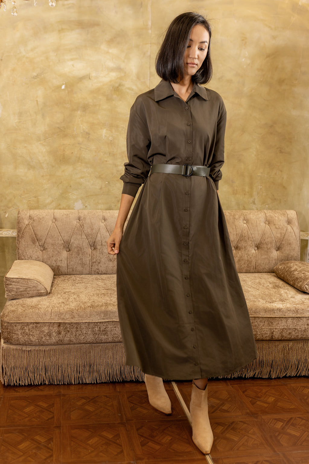 Celine Dress | Olive
