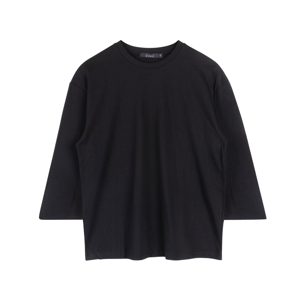 Essential Crewneck Tee | Black [Final Sale]