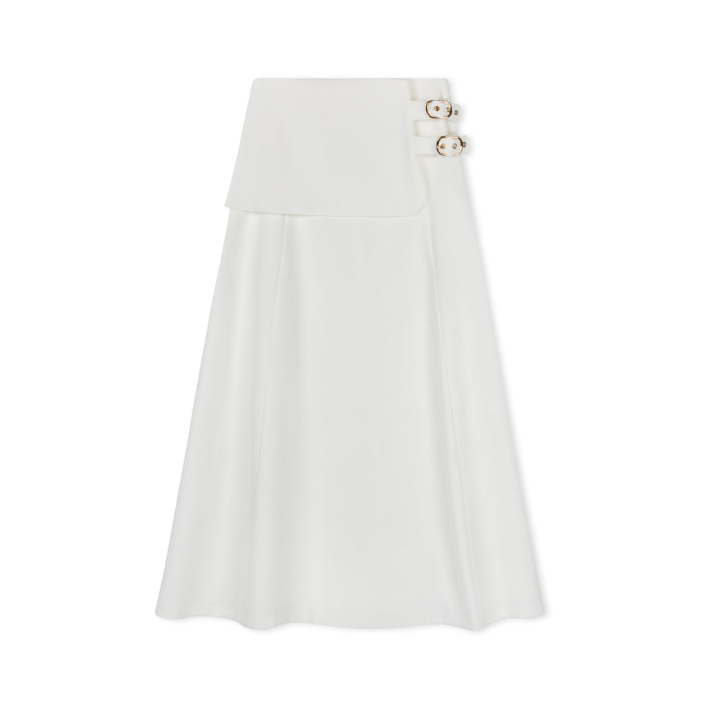 Avril Maxi Skirt | White