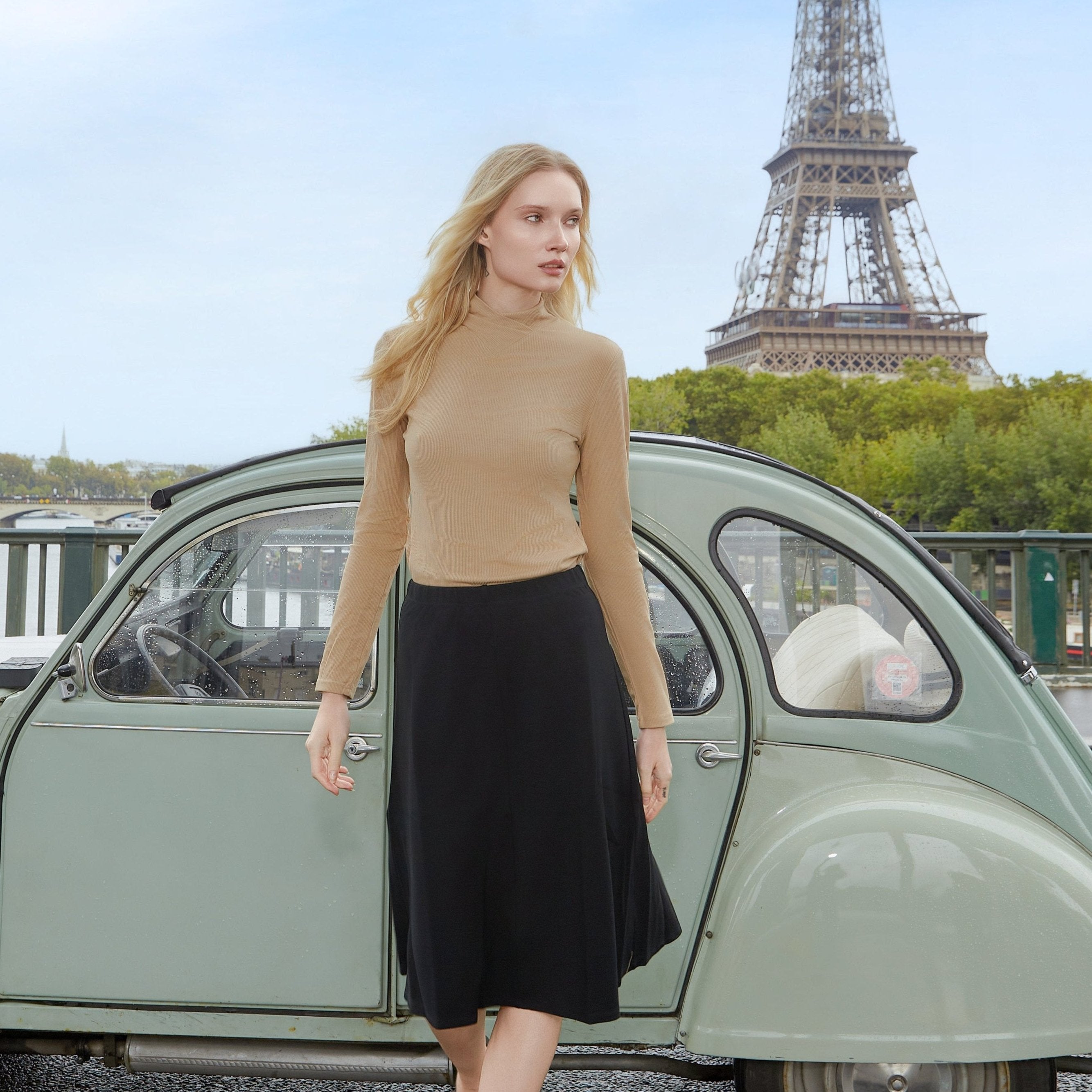 Basic A-line Skirt | Black [Final Sale] – C'Moi