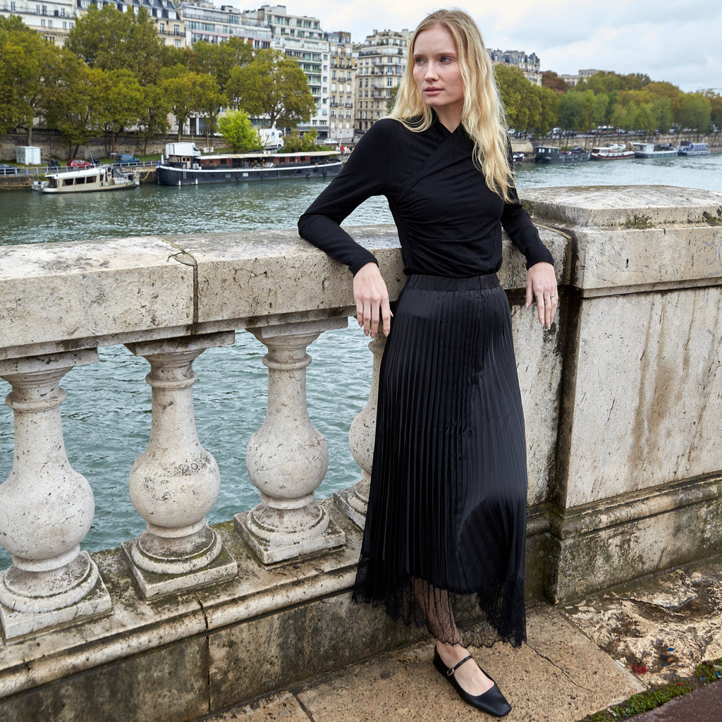 Pleated Lace Skirt [Final Sale]
