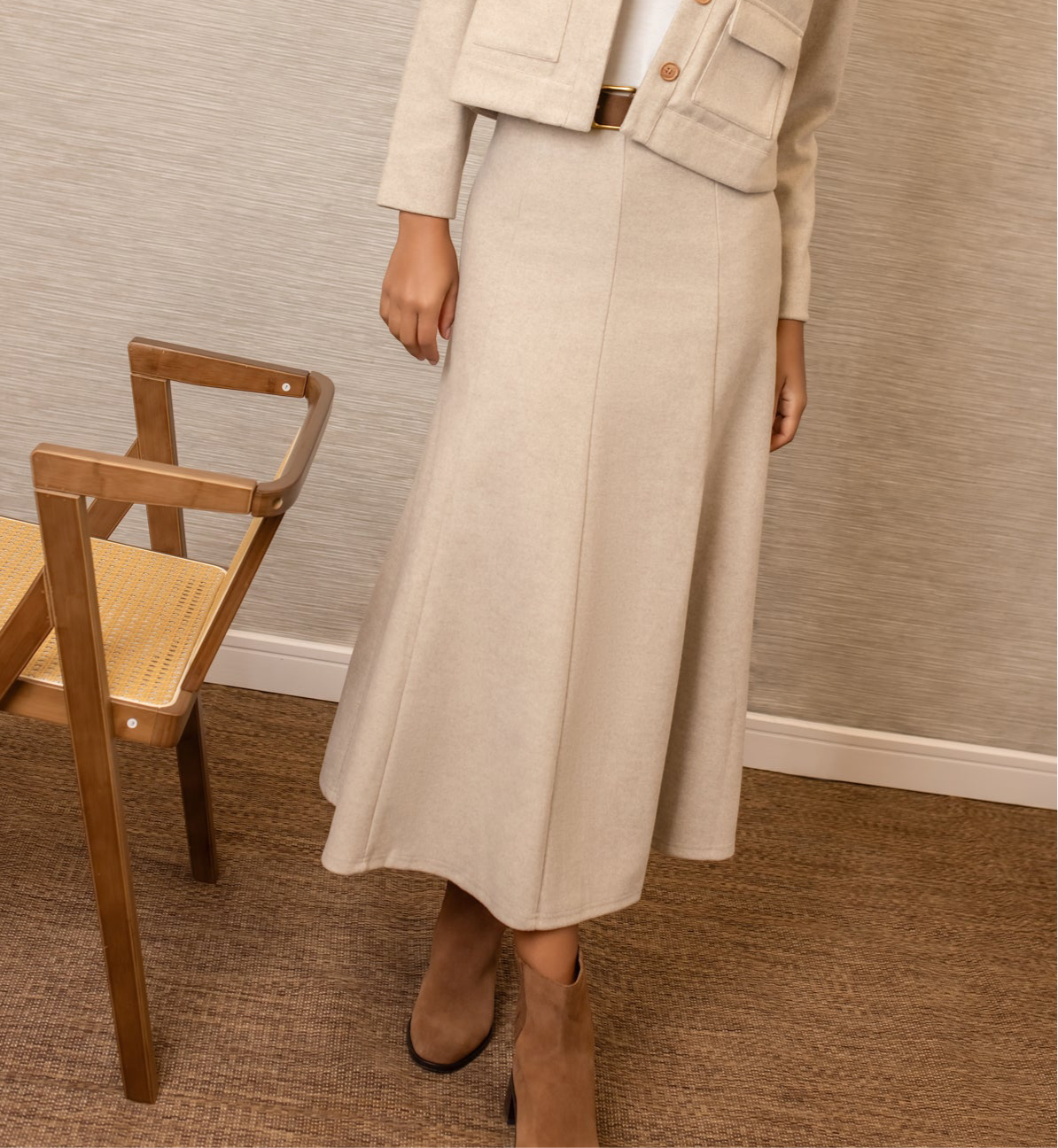 Lainey Panel Maxi | Beige