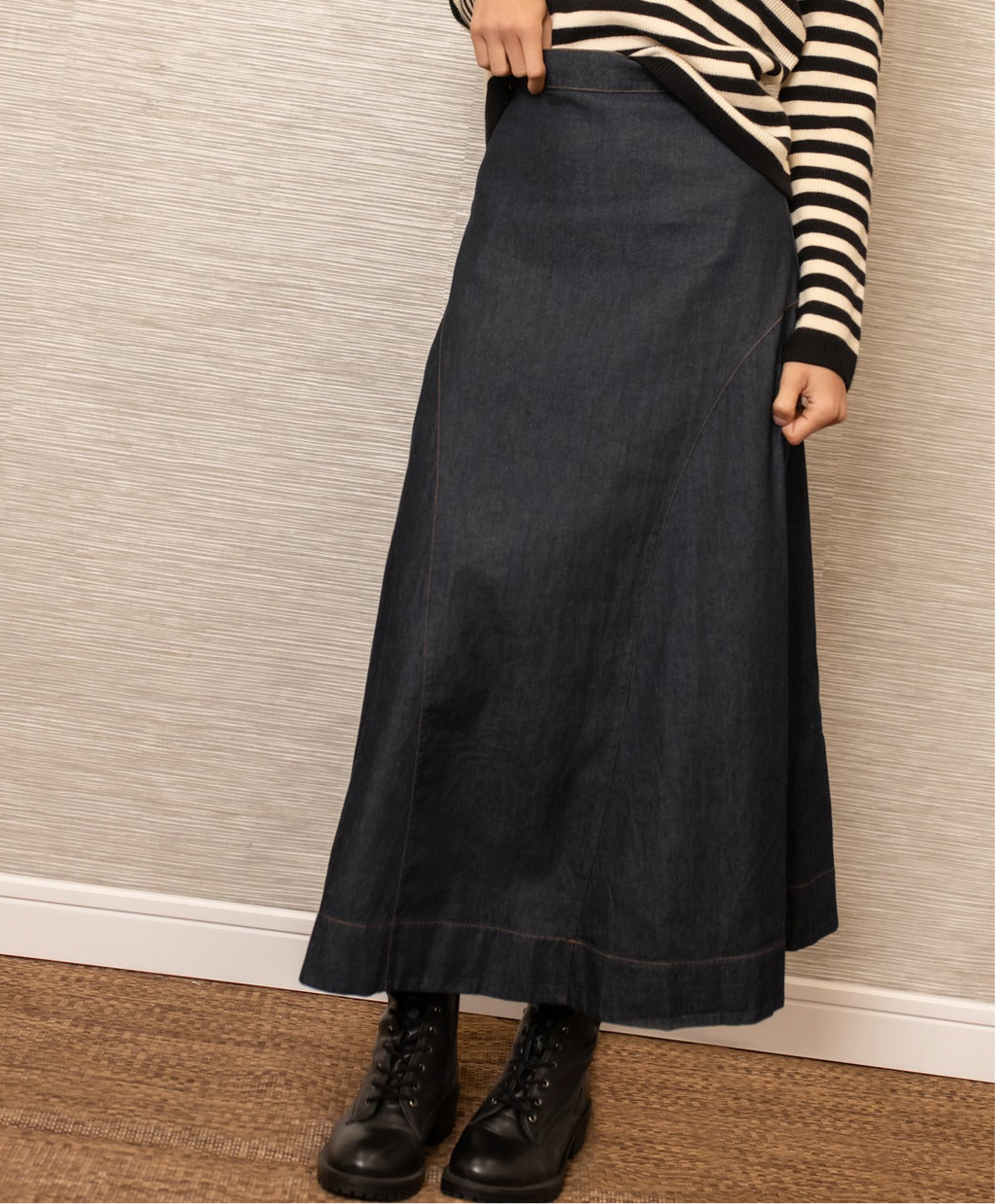 Lightweight Denim skirt | Blue