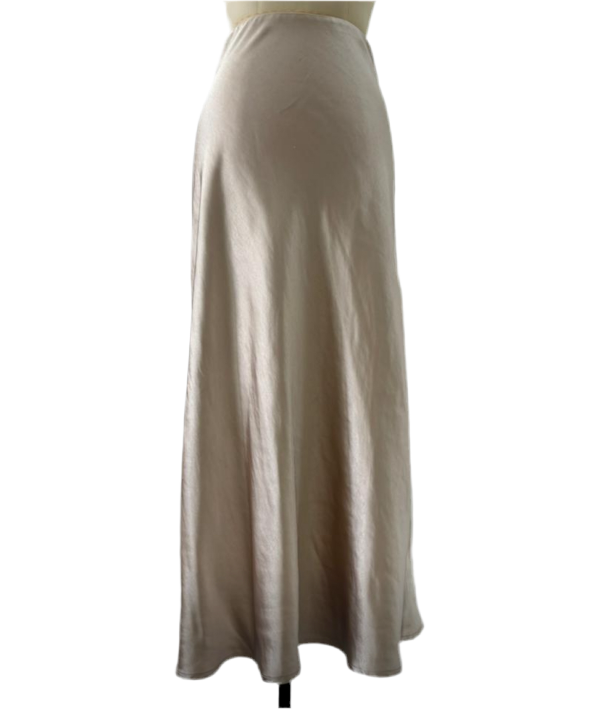 Midi Slip Skirt | Champagne