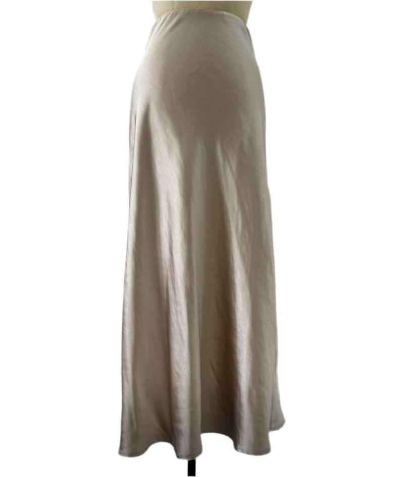 Midi Slip Skirt | Champagne