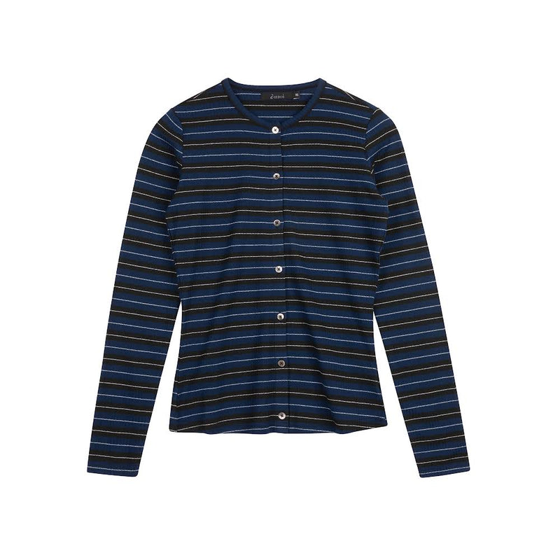 Shimmer Striped Cardi | Blue