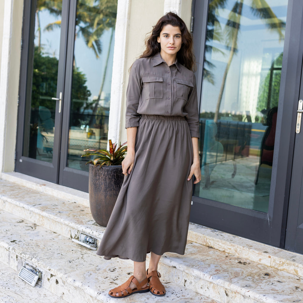 Layla Maxi Dress | Brown