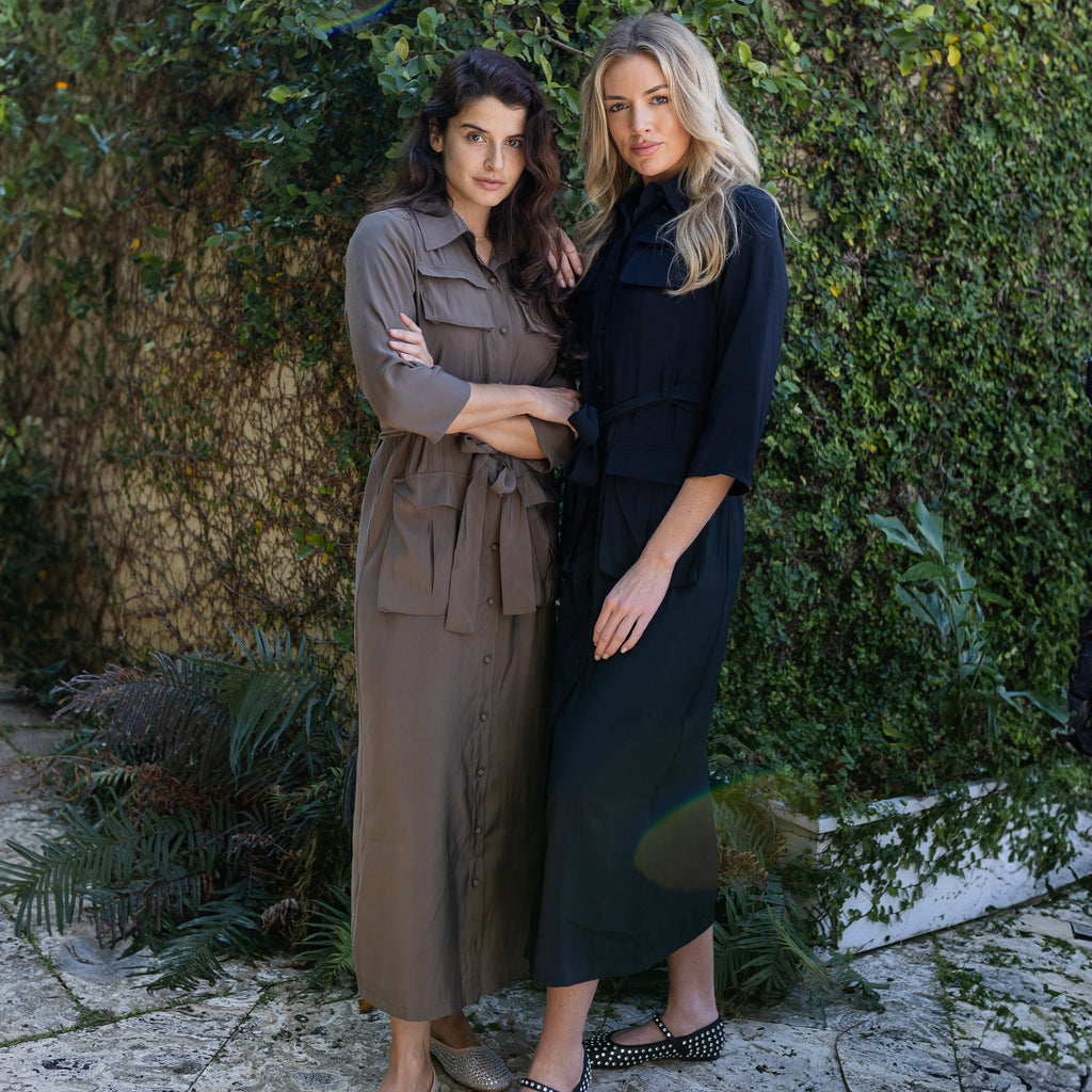 Belted Shirtdress | Black [Final Sale]