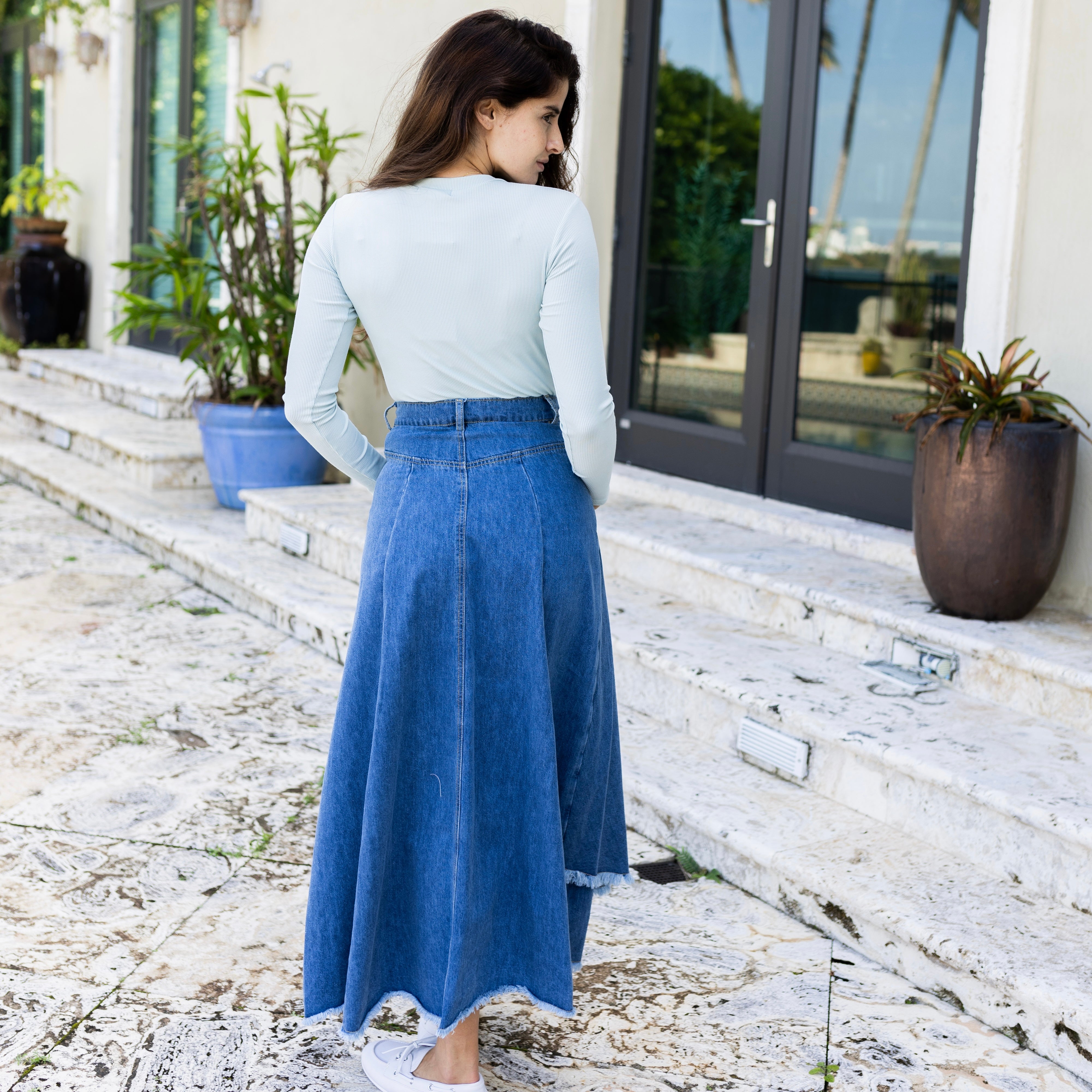 Lily Denim Skirt | Blue [Final Sale] – C'Moi