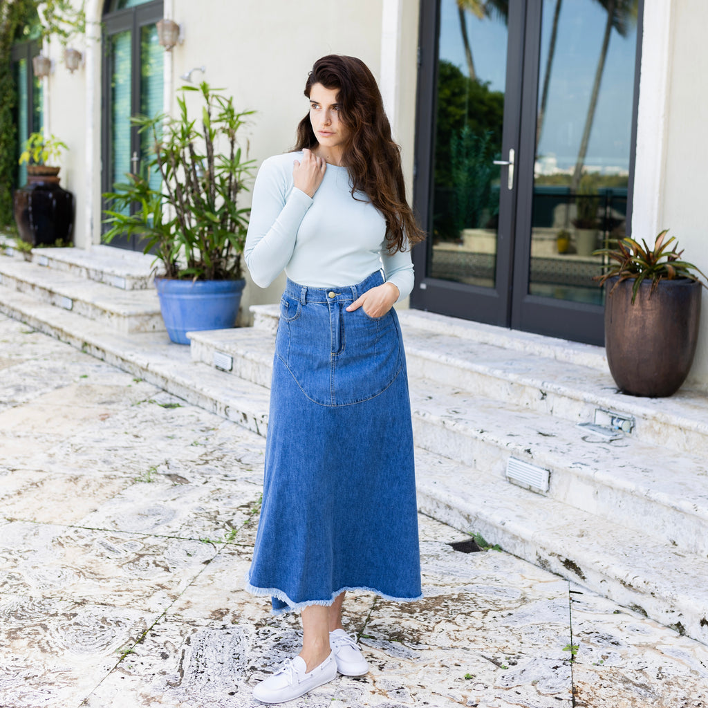 Lily Denim Skirt | Blue [Final Sale]
