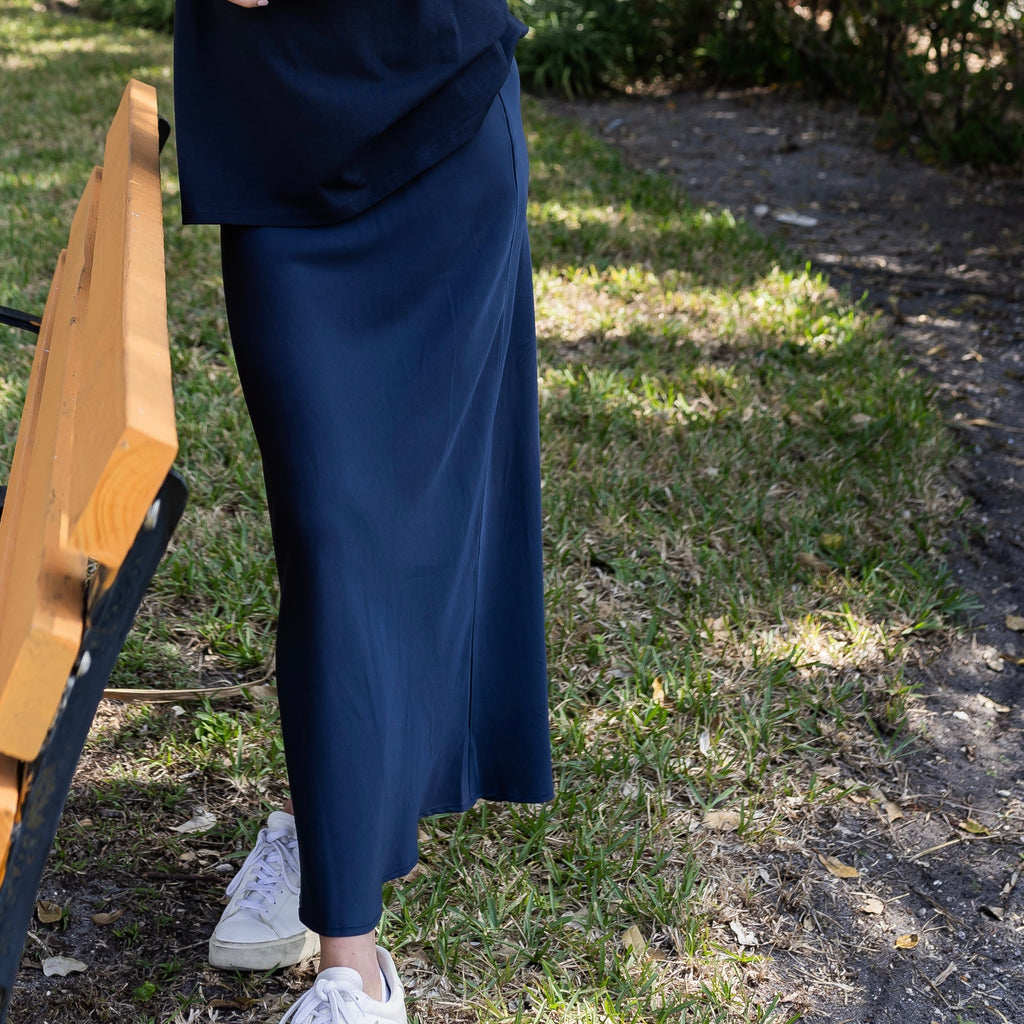 Copper Slip Skirt | Blue [Final Sale]