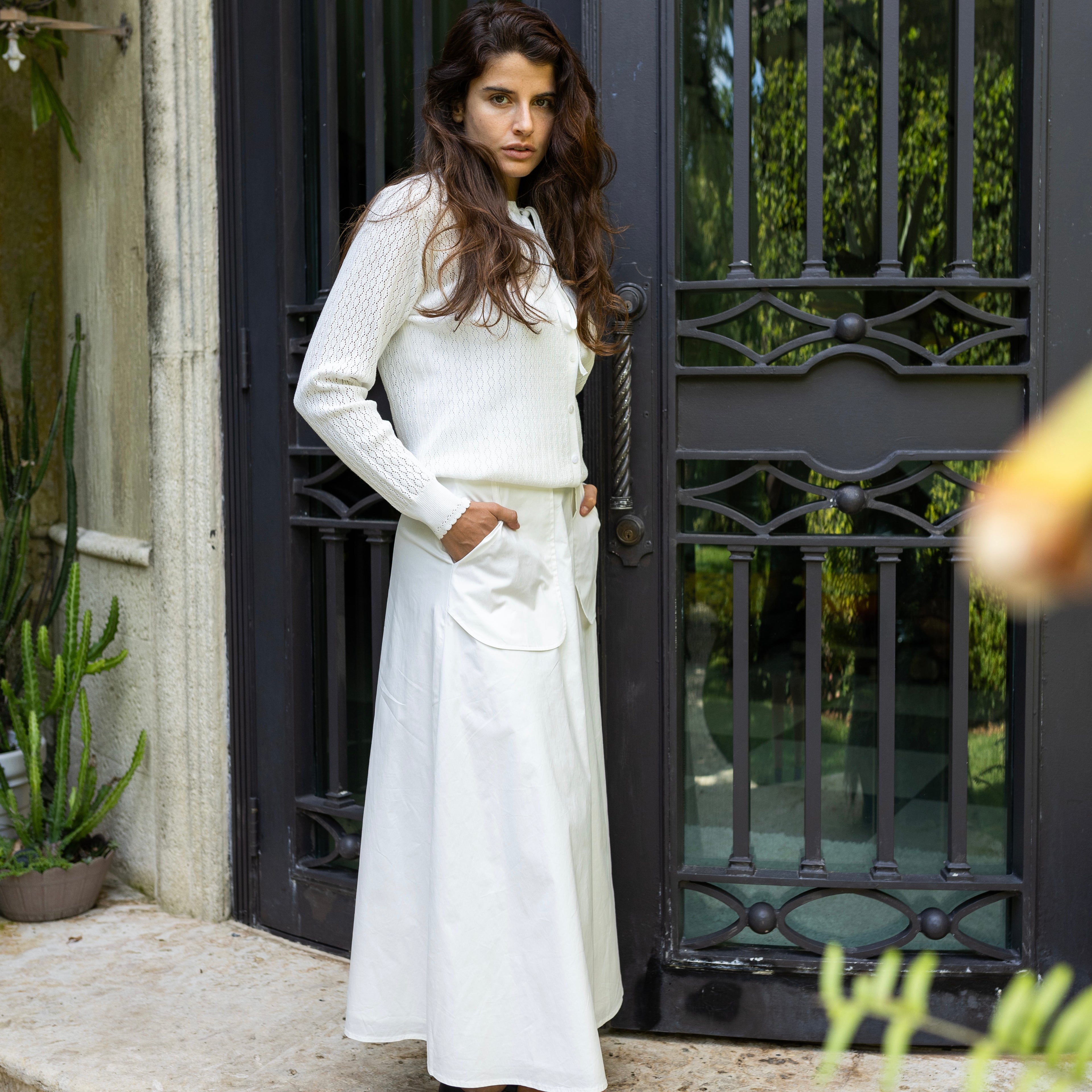 Apron Skirt | White [Final Sale]
