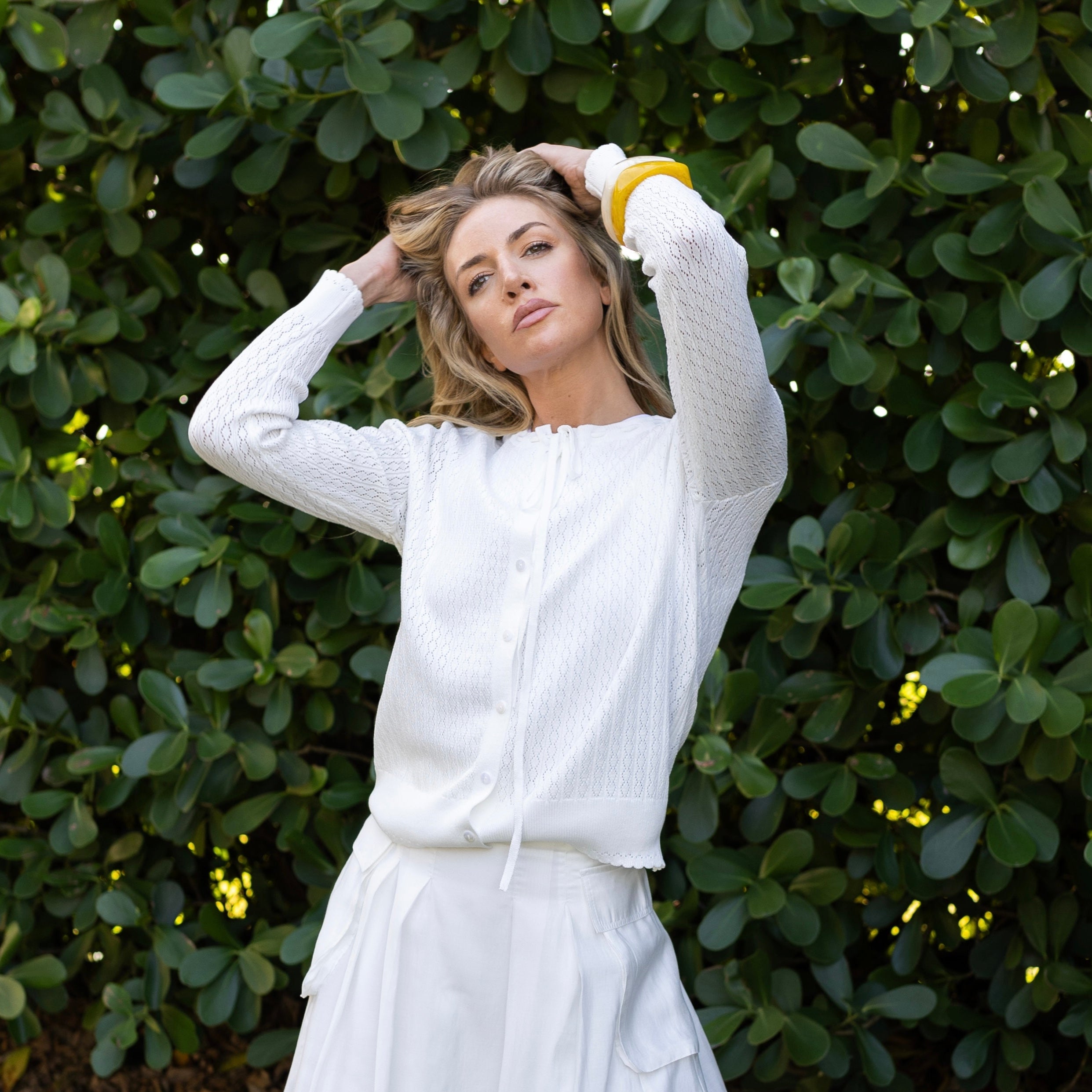 Crochet Cardi | White [Final Sale]
