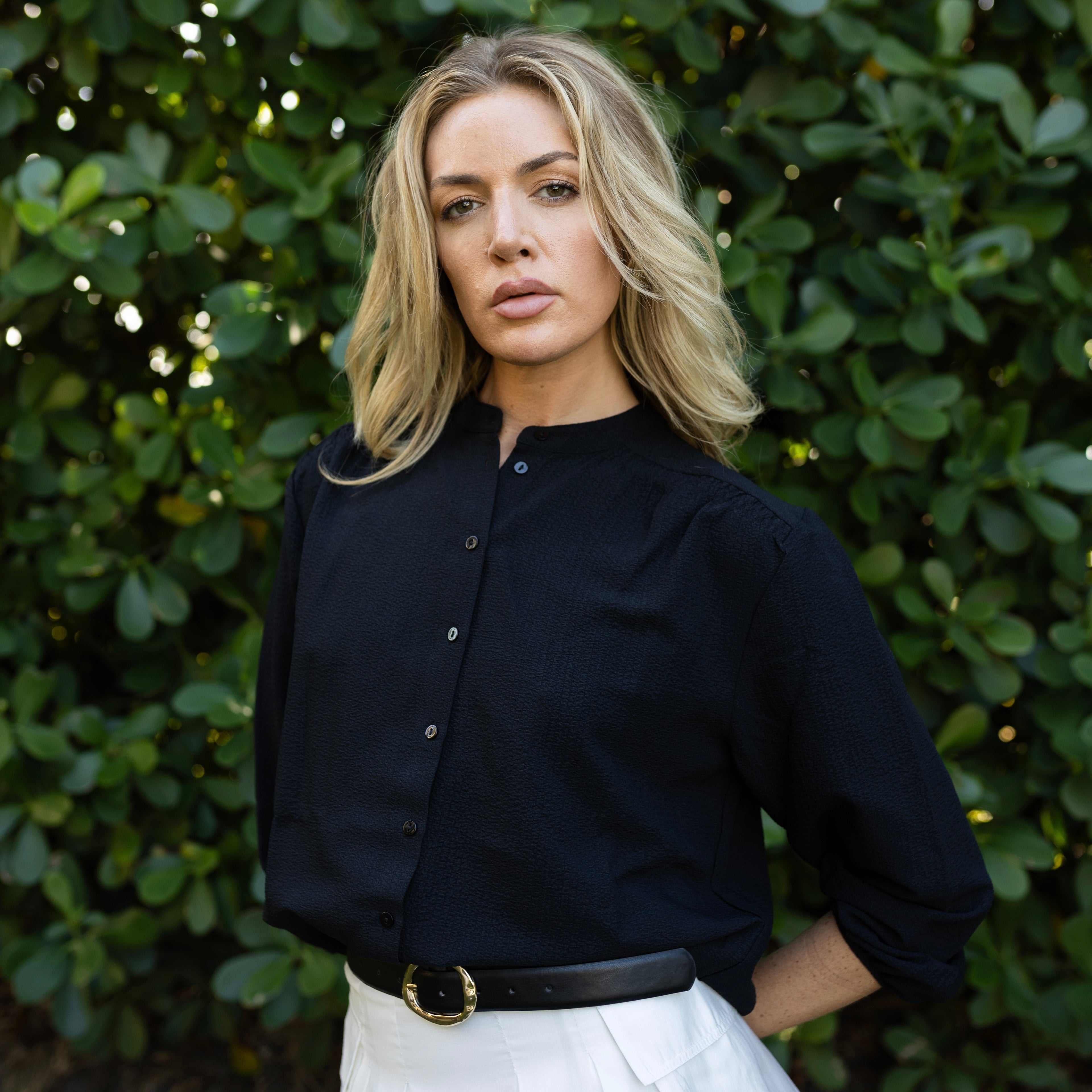 Gauze Blouse | Black [Final Sale]
