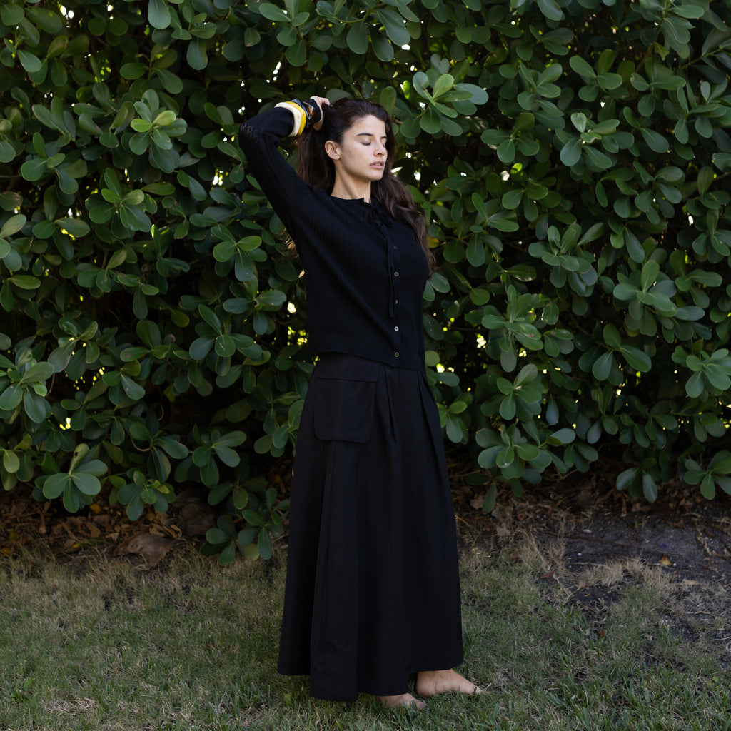 Lete Maxi Skirt | Black