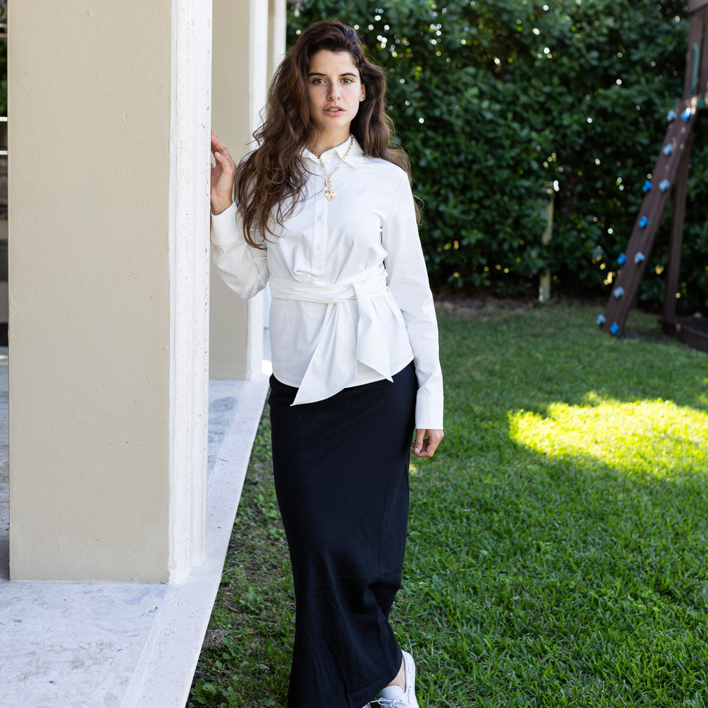 Copper Slip Skirt | Black [Final Sale]