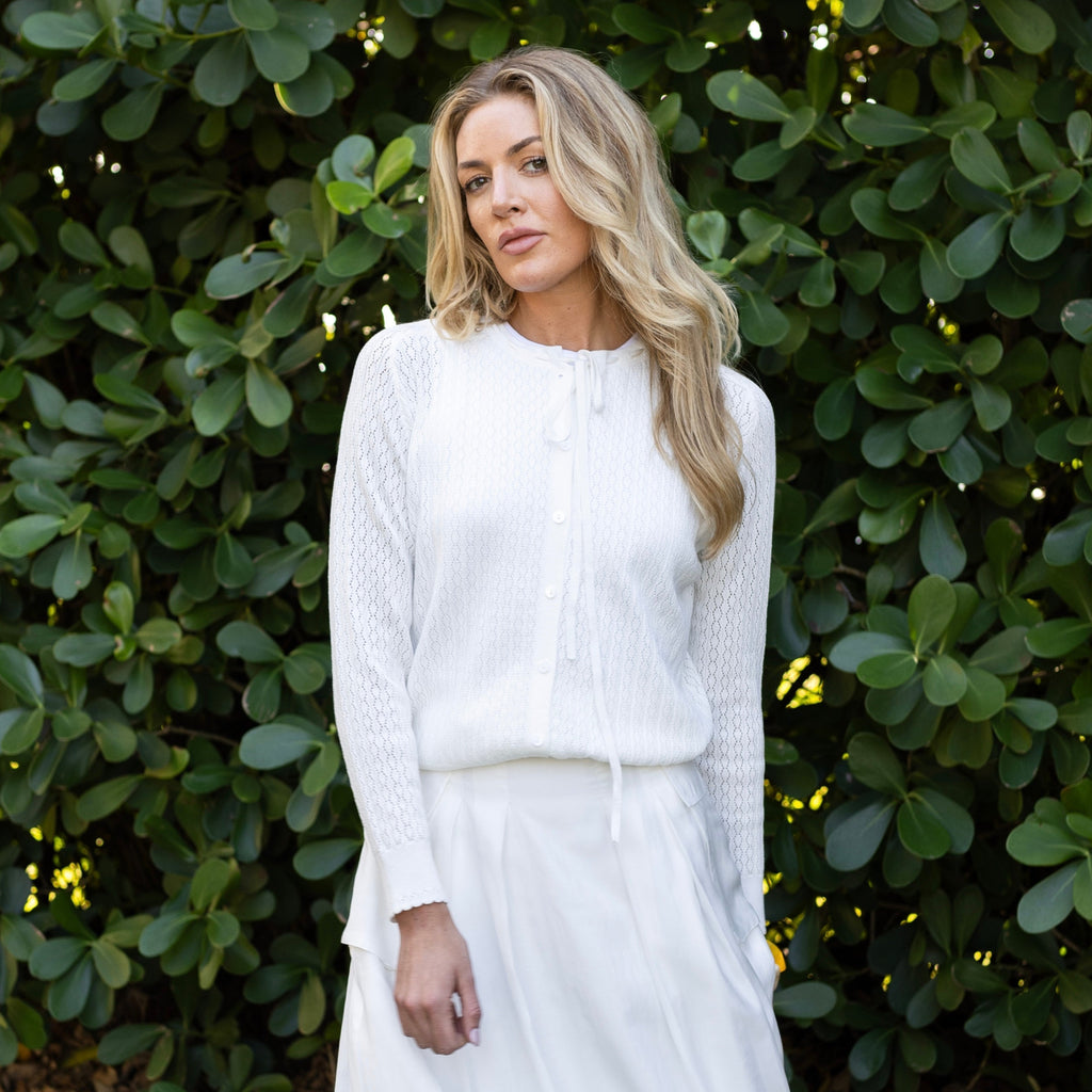 Crochet Cardi | White [Final Sale]