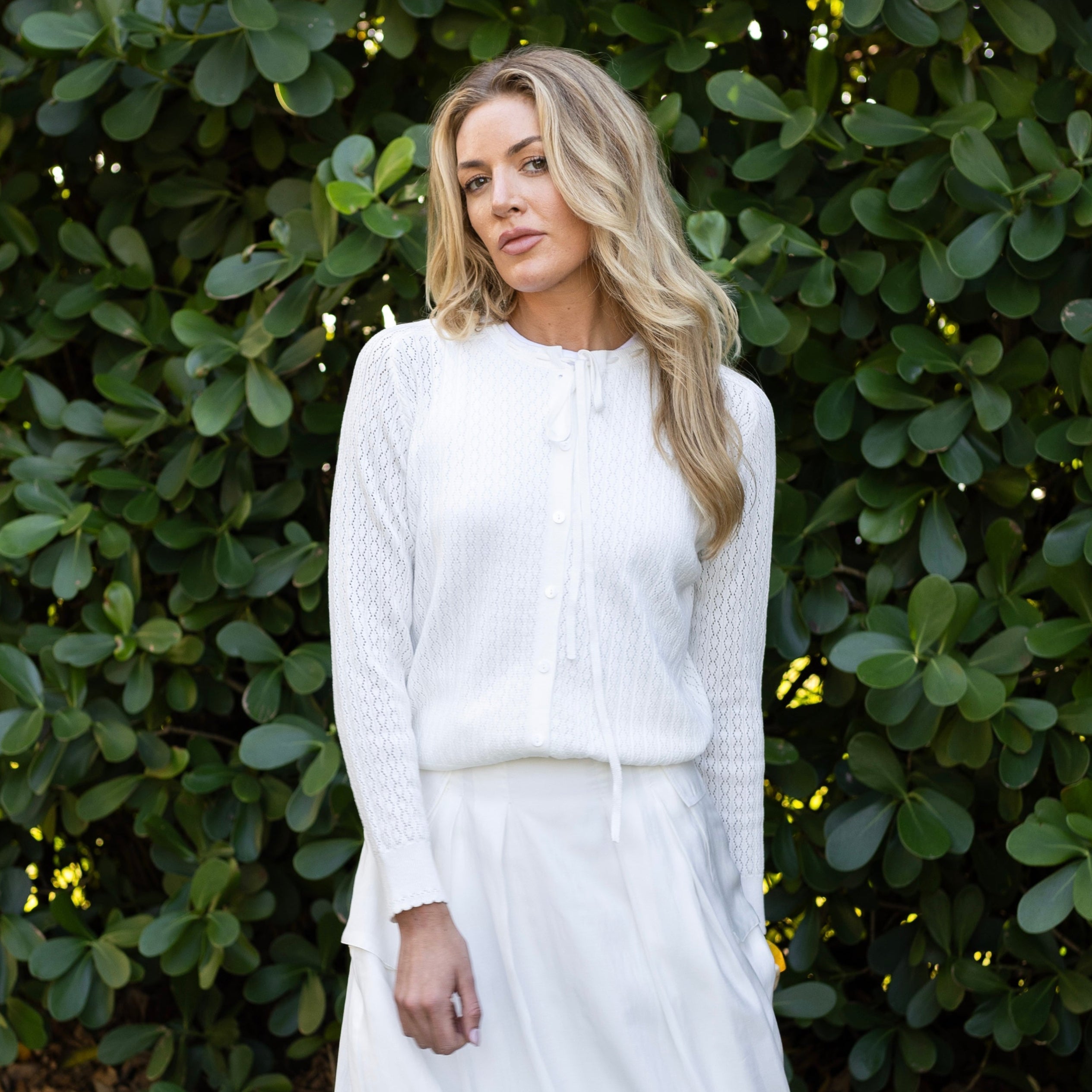 Crochet Cardi | White [Final Sale]