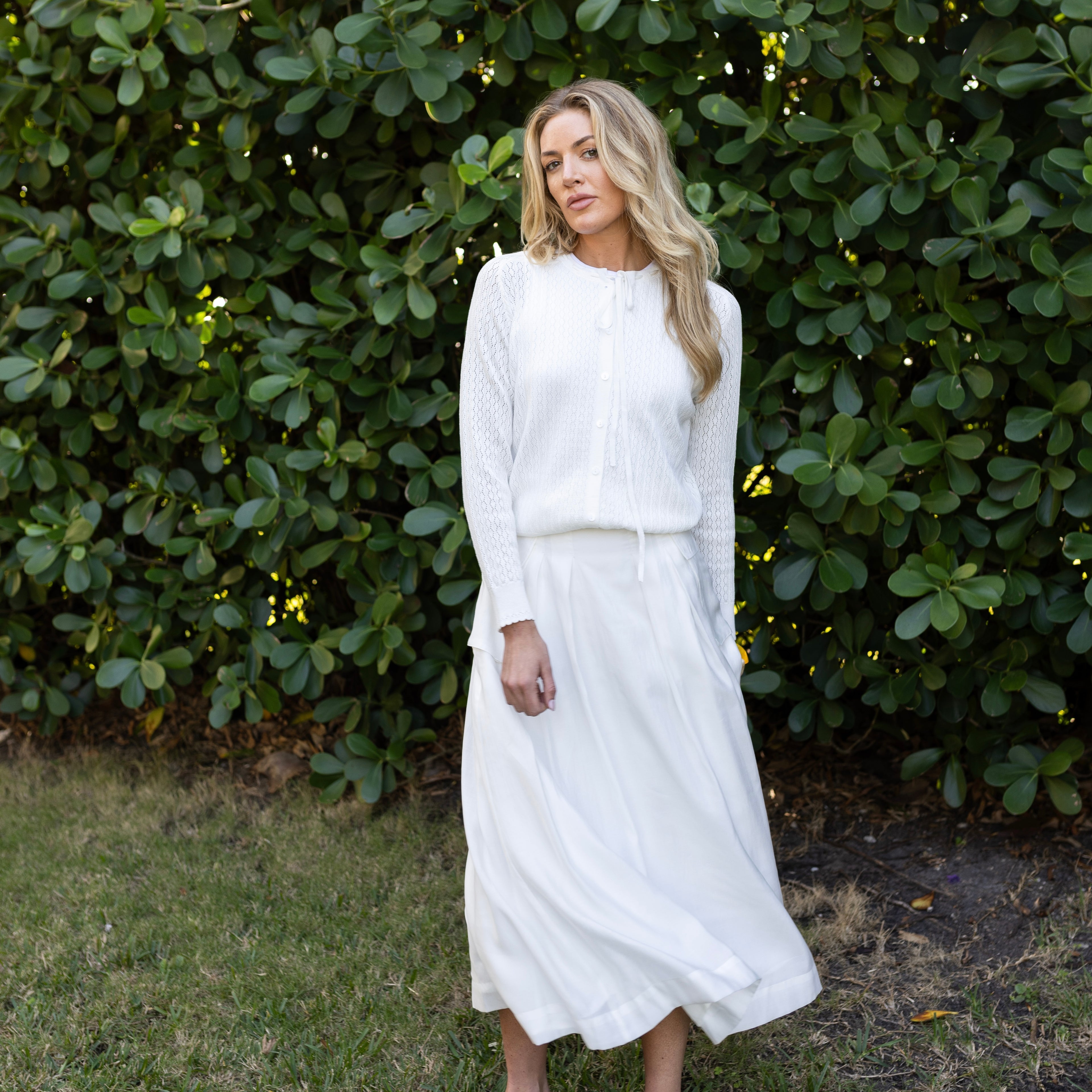 Crochet Cardi | White [Final Sale]