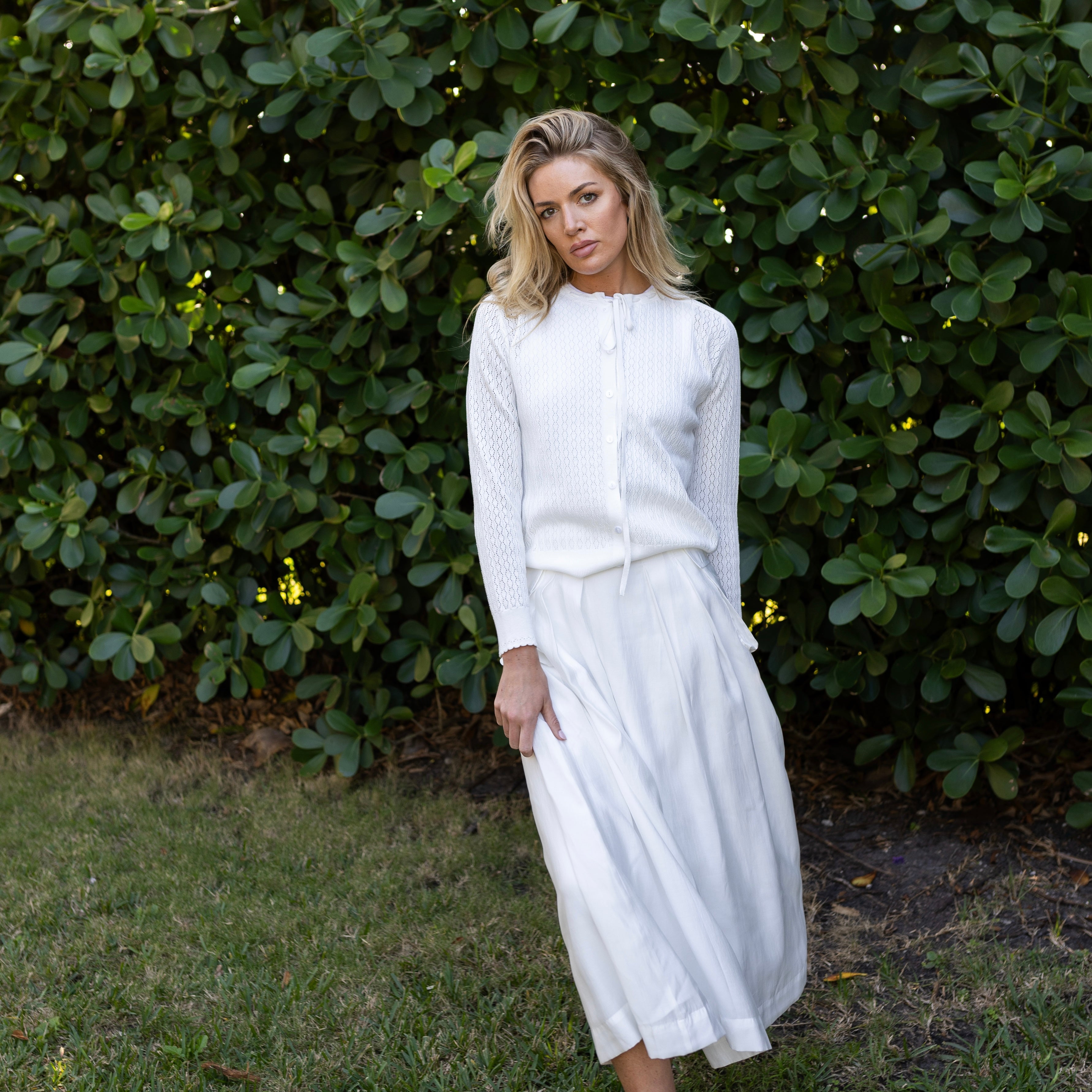 Lete Maxi Skirt | White [Final Sale]