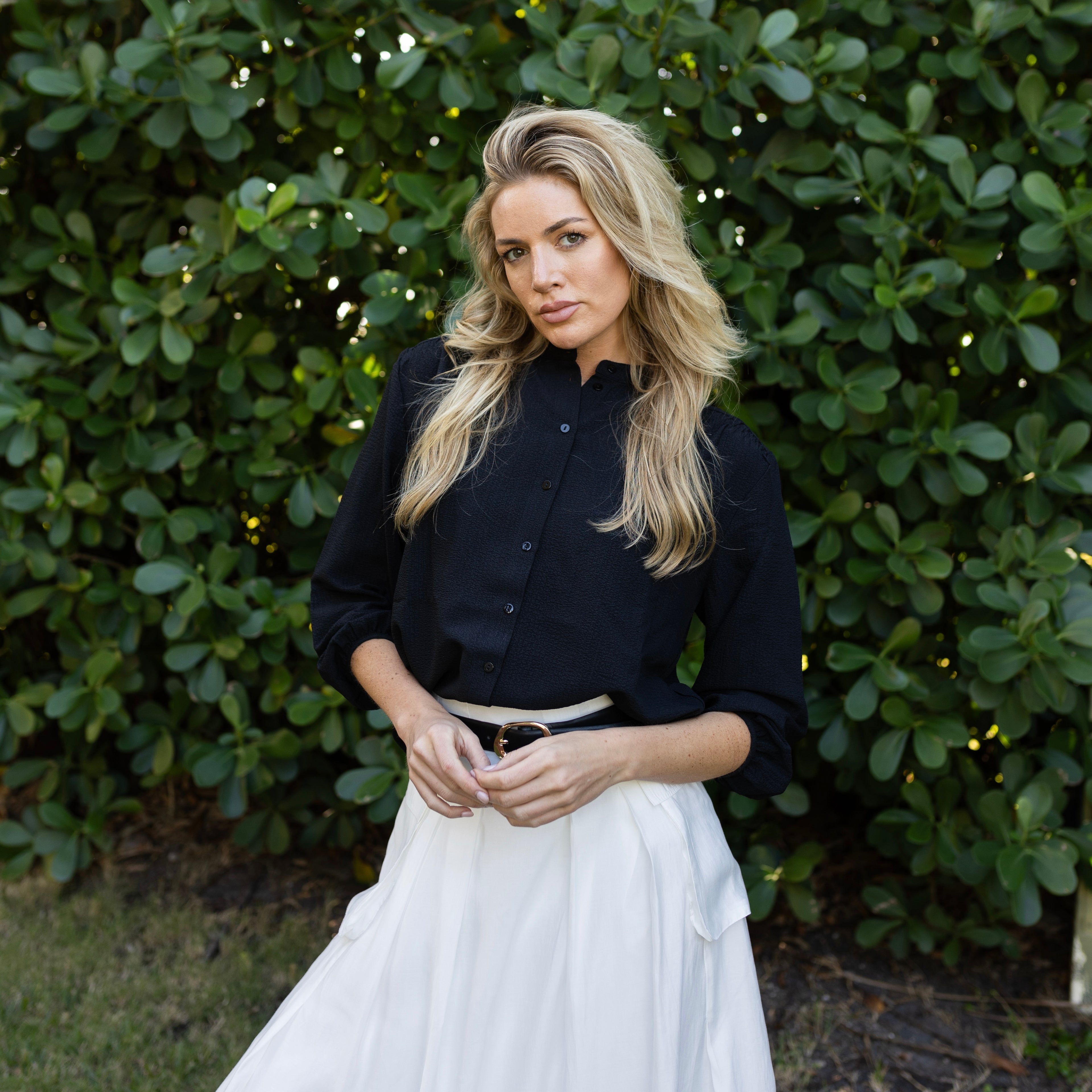 Gauze Blouse | Black [Final Sale]