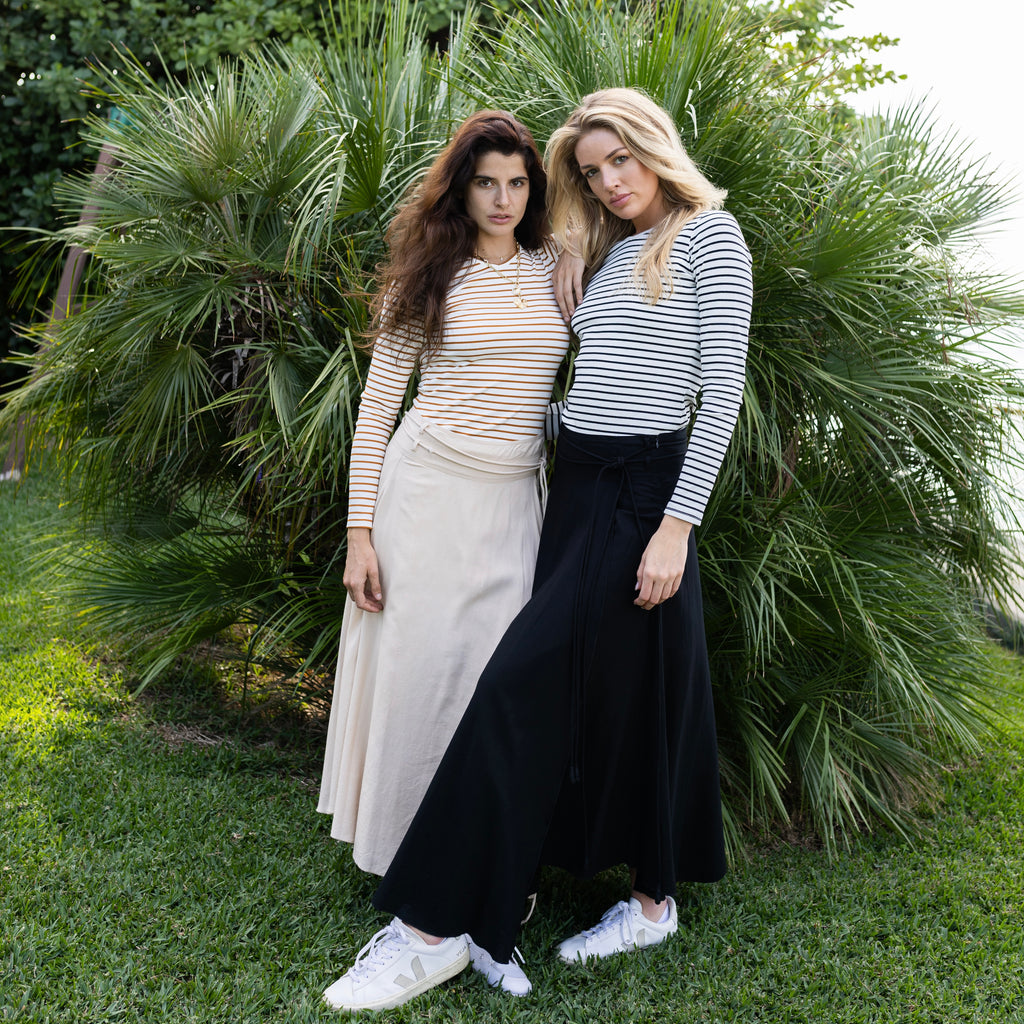 French Linen Skirt | Beige