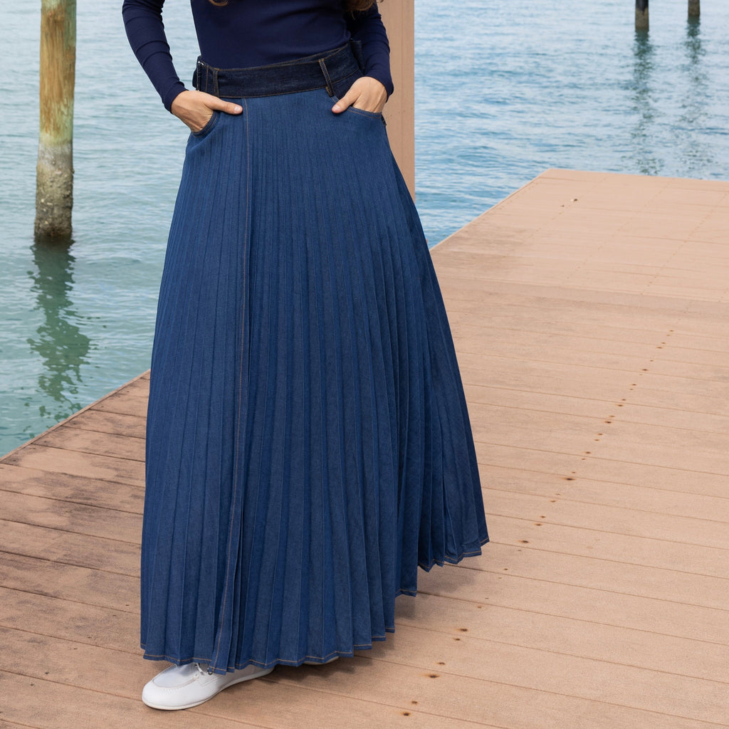 Denim Wrap Skirt | Blue [Final Sale]