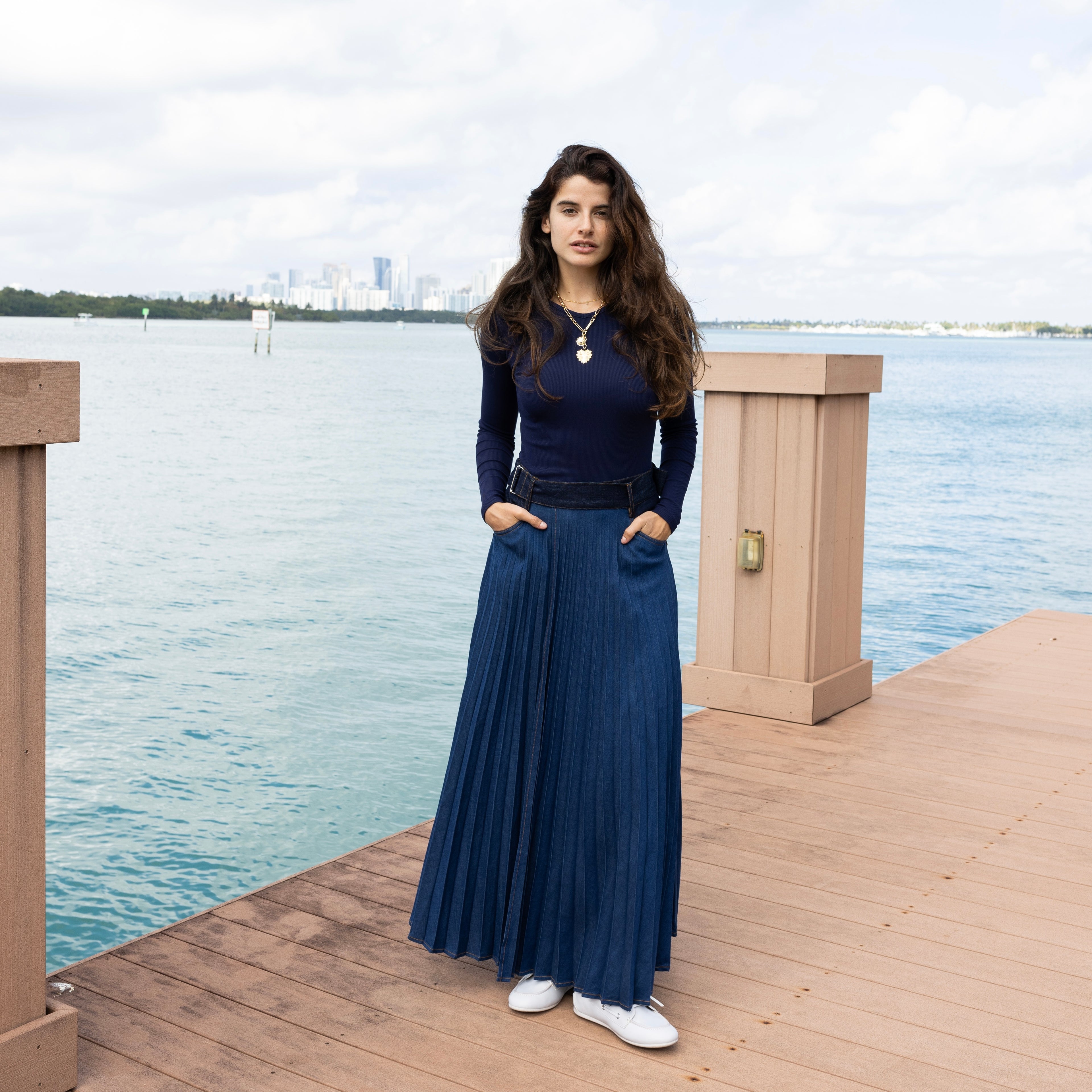 Denim Wrap Skirt | Blue [Final Sale]