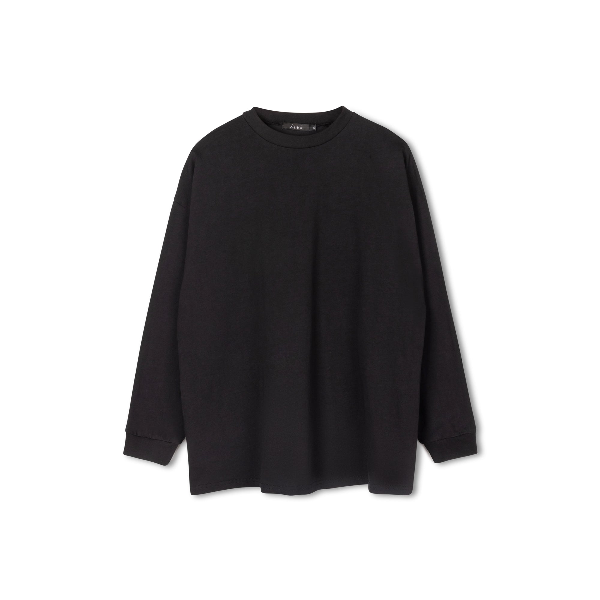 Long Crewneck Tee | Black [Final Sale]